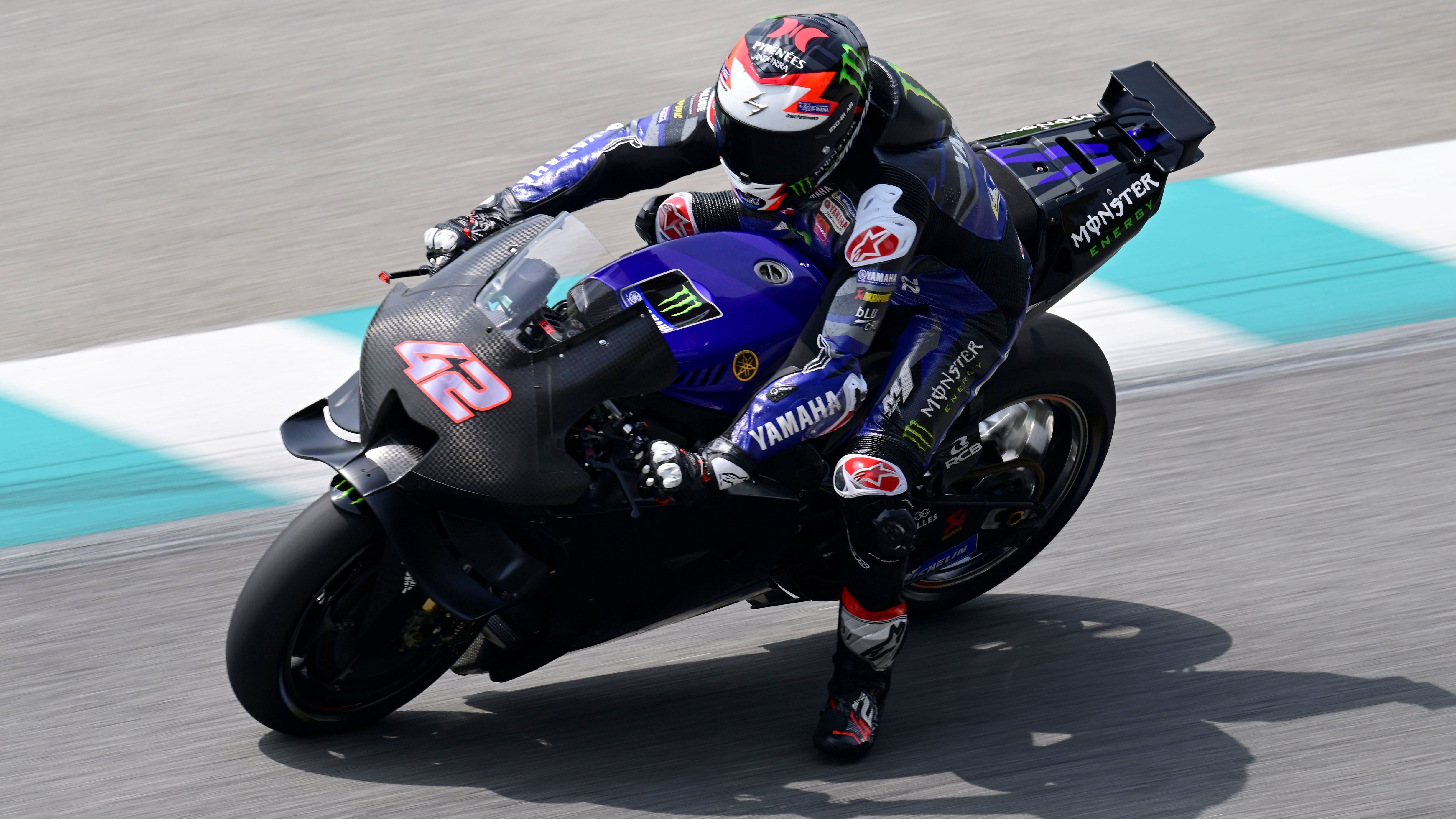 Álex Rins 4, Yamaha YZR M1, Monster Energy Yamaha, test Sepang MotoGP 2024