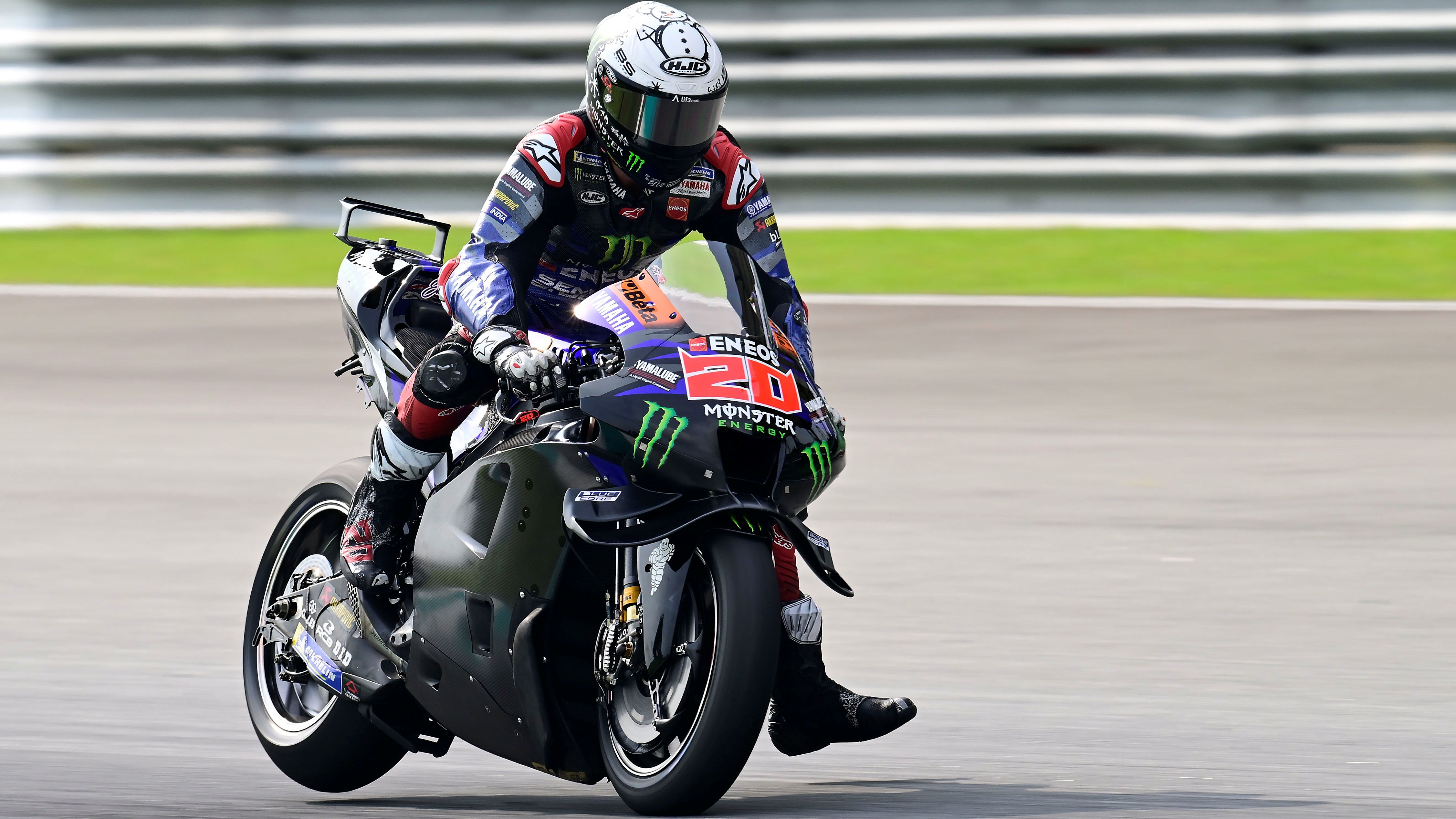Fabio Quartararo 4, Yamaha YZR M1, Monster Energy Yamaha, test Sepang MotoGP 2024