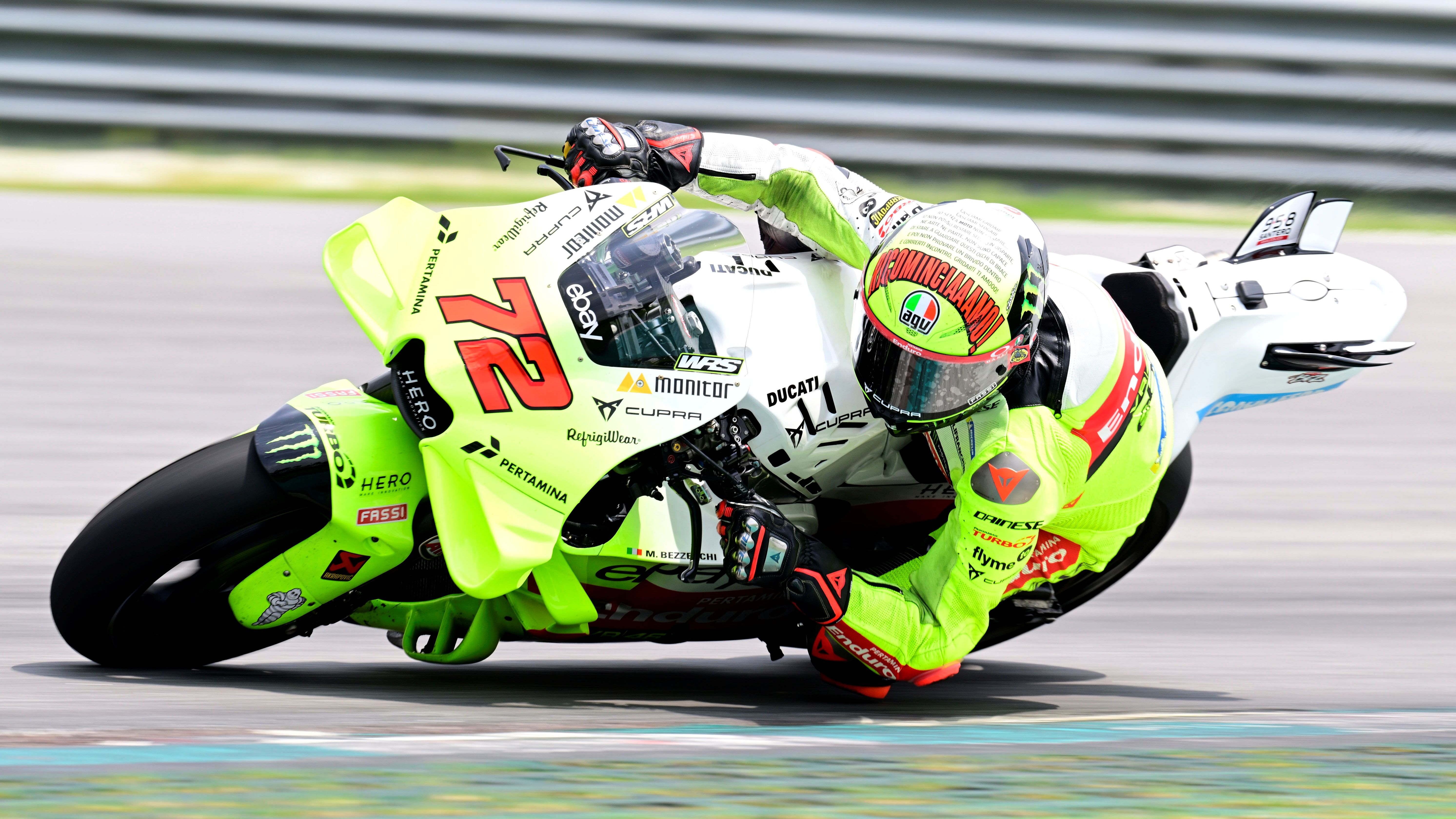 Marco Bezzecchi 3, Ducati Desmosedici GP23, Pertamina Enduro VR46 Racing Team, test Sepang MotoGP 2024
