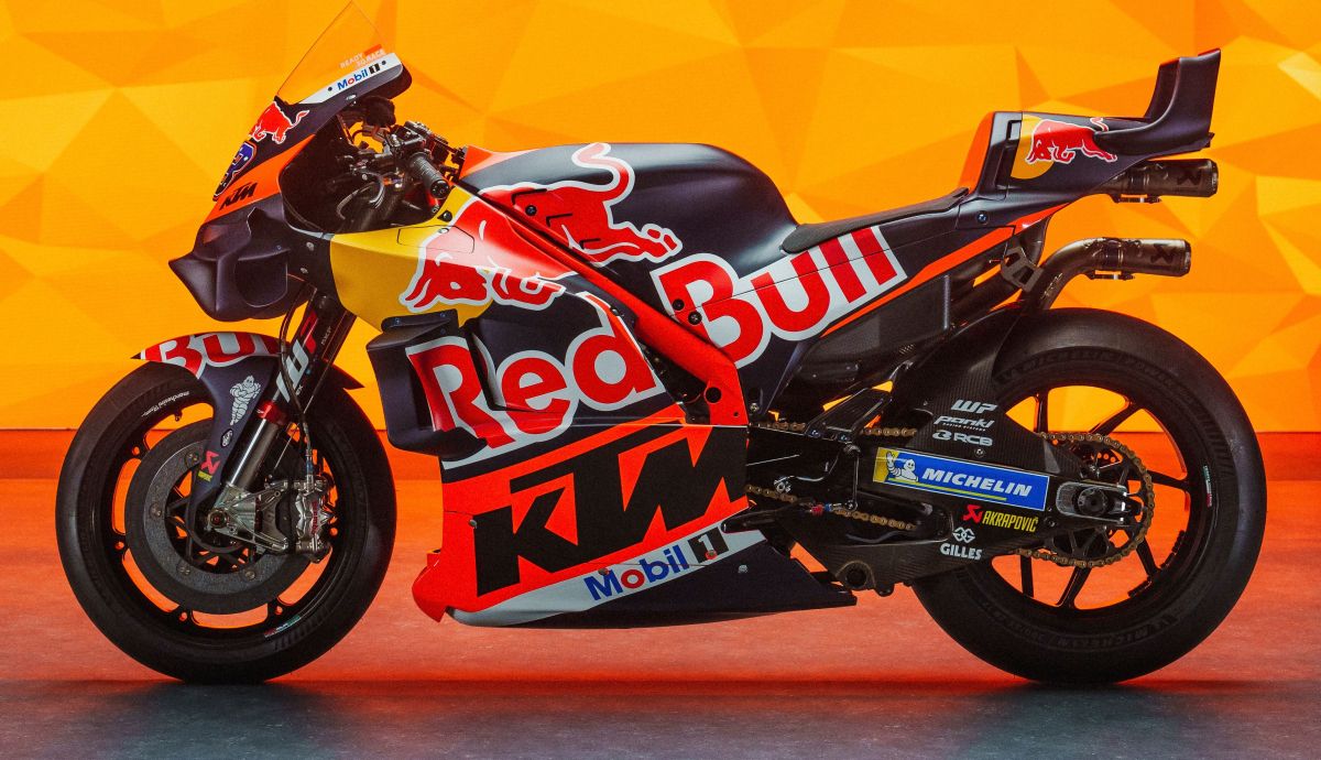 La KTM RC16 del Red Bull KTM Factory Racing para MotoGP 2024