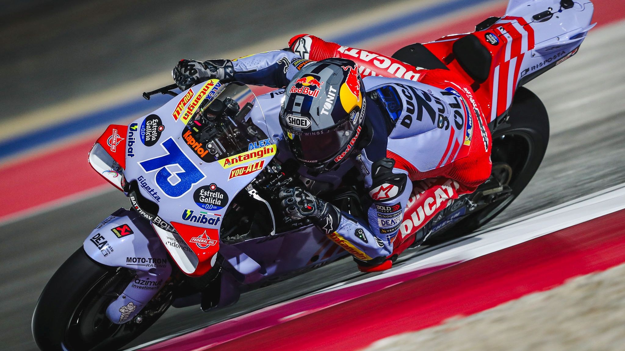 Álex Márquez 3, Ducati Desmosedici GP23, Gresini Racing, Test Qatar MotoGP 2024