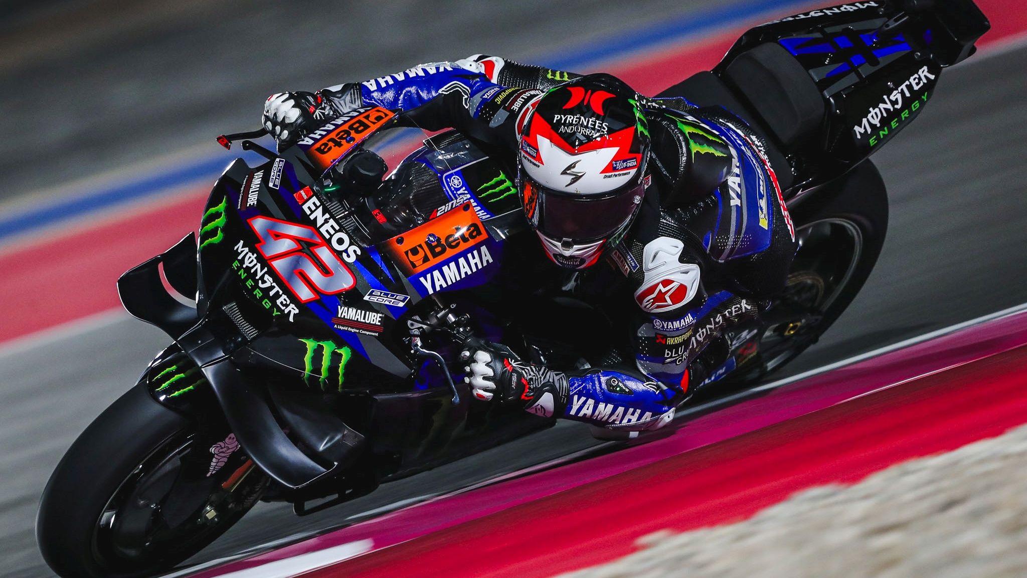 Álex Rins 4, Yamaha YZR M1, Monster Energy Yamaha, Test Qatar MotoGP 2024