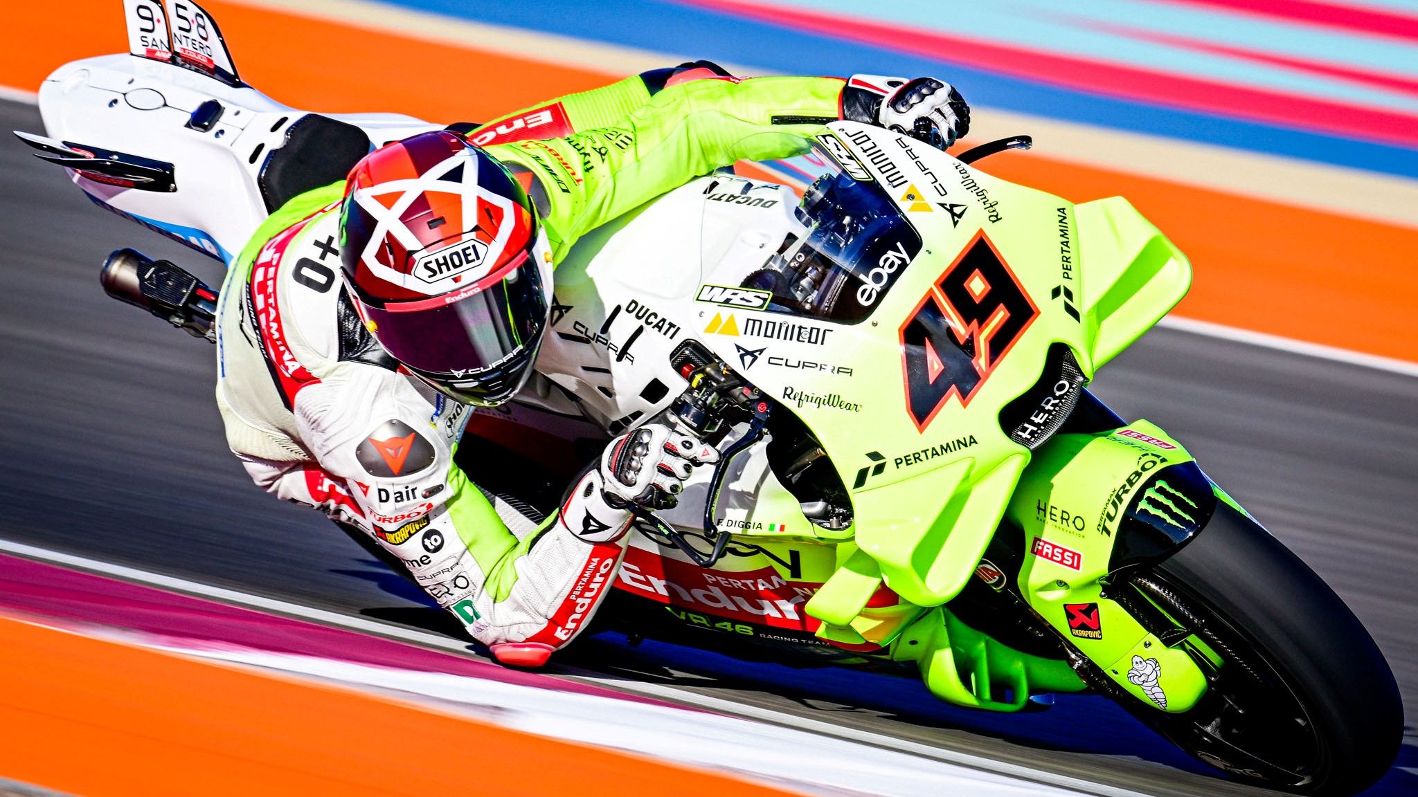 Fabio Di Giannantonio, Ducati Desmosedici GP23, Pertamina Enduro VR46 Racing Team, Test Qatar MotoGP 2024
