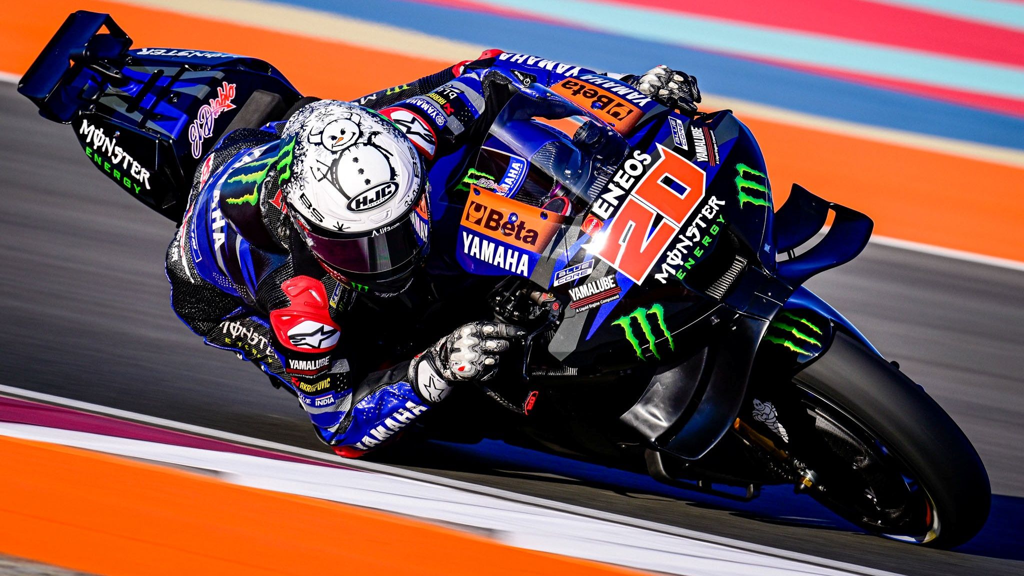 Fabio Quartararo 2, Yamaha YZR M1, Monster Energy Yamaha, Test Qatar MotoGP 2024