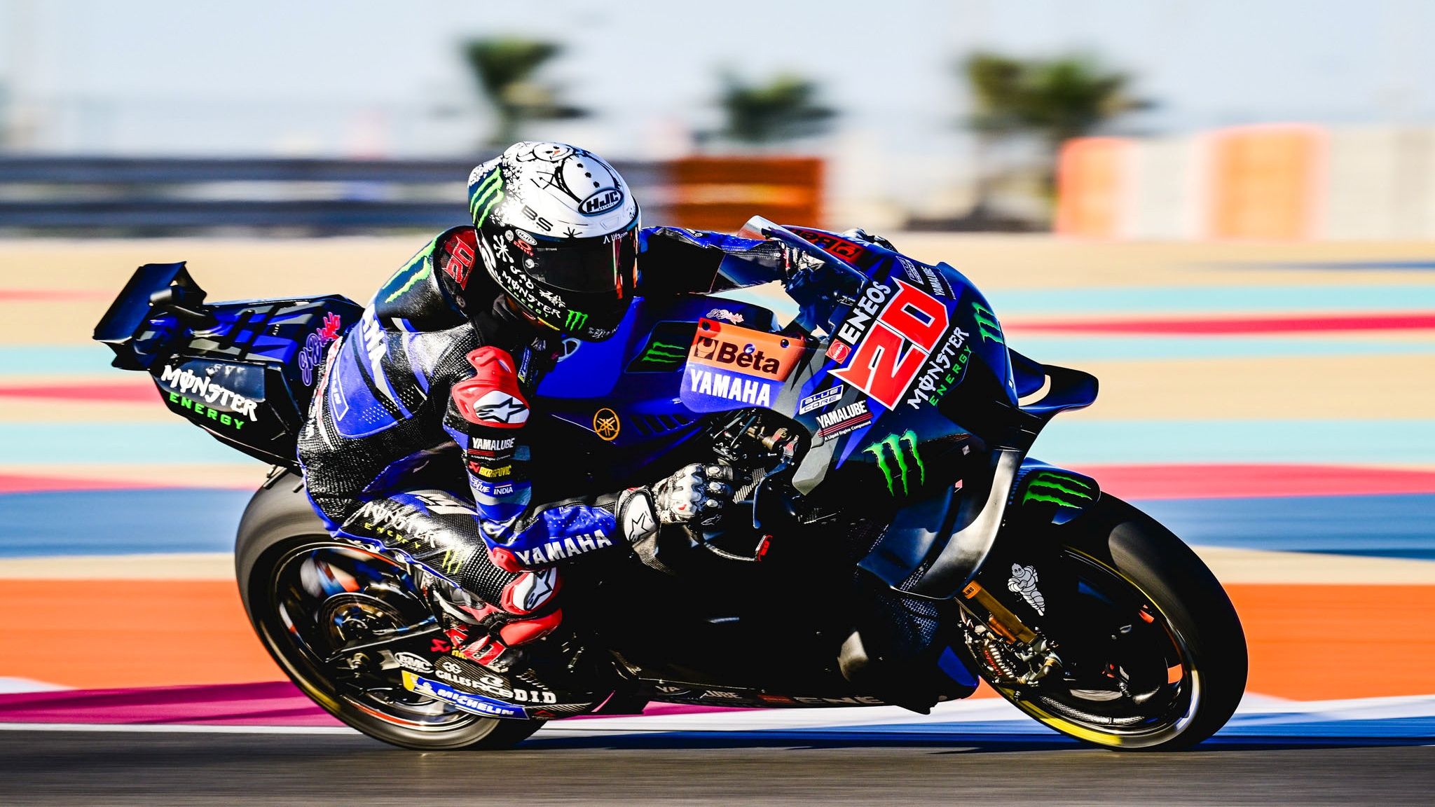 Fabio Quartararo 3, Yamaha YZR M1, Monster Energy Yamaha, Test Qatar MotoGP 2024