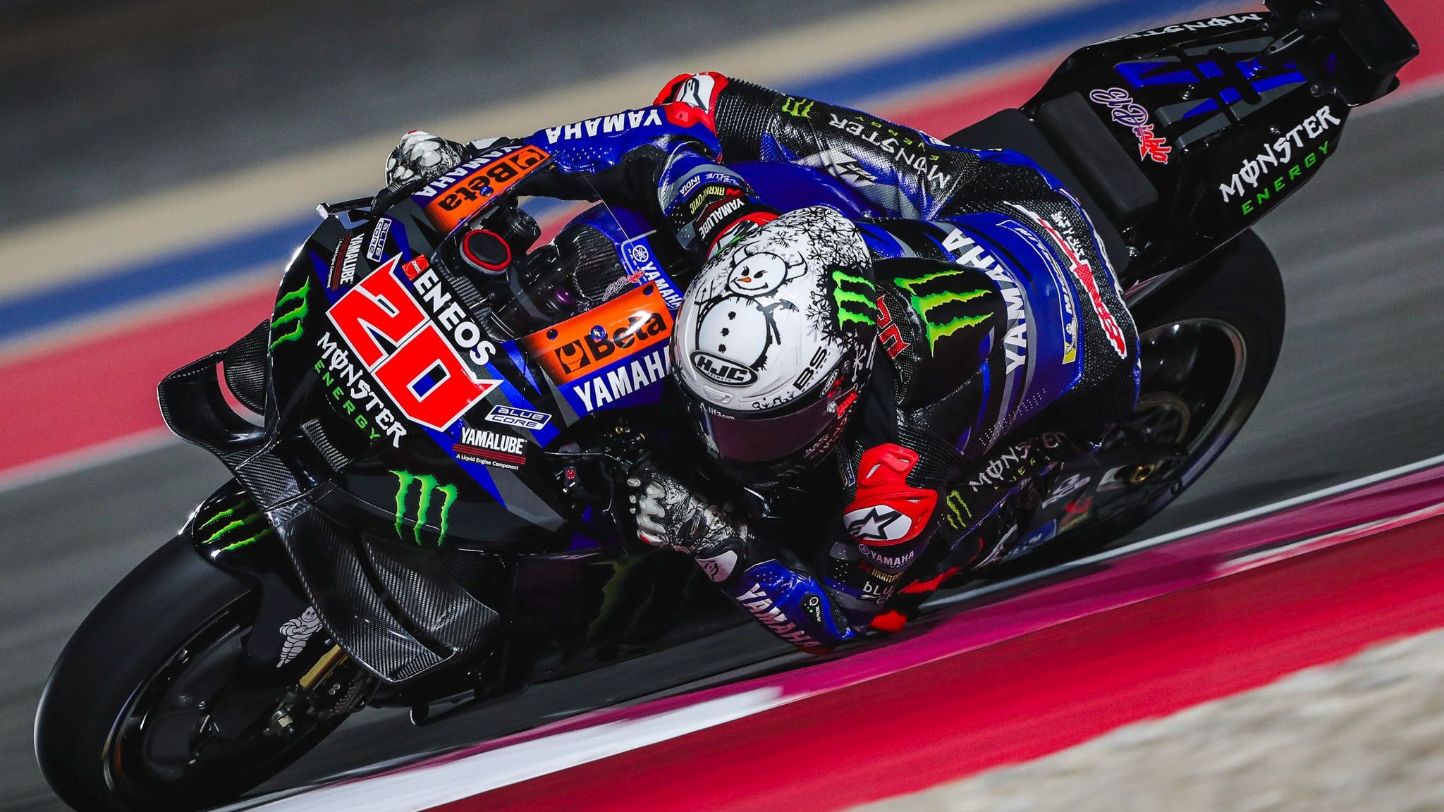 Fabio Quartararo 4, Yamaha YZR M1, Monster Energy Yamaha, Test Qatar MotoGP 2024