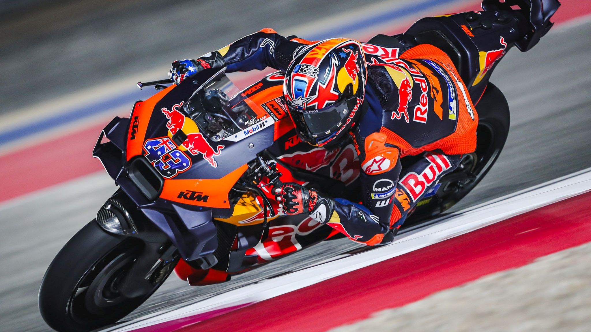 Jack Miller 3, KTM RC16, Red Bull KTM Factory Racing, Test Qatar MotoGP 2024
