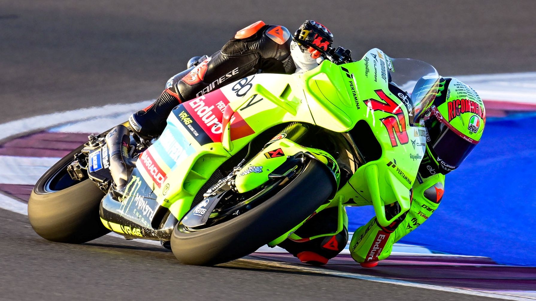 Marco Bezzecchi 2, Ducati Desmosedici GP23, Pertamina Enduro VR46 Racing Team, Test Qatar MotoGP 2024