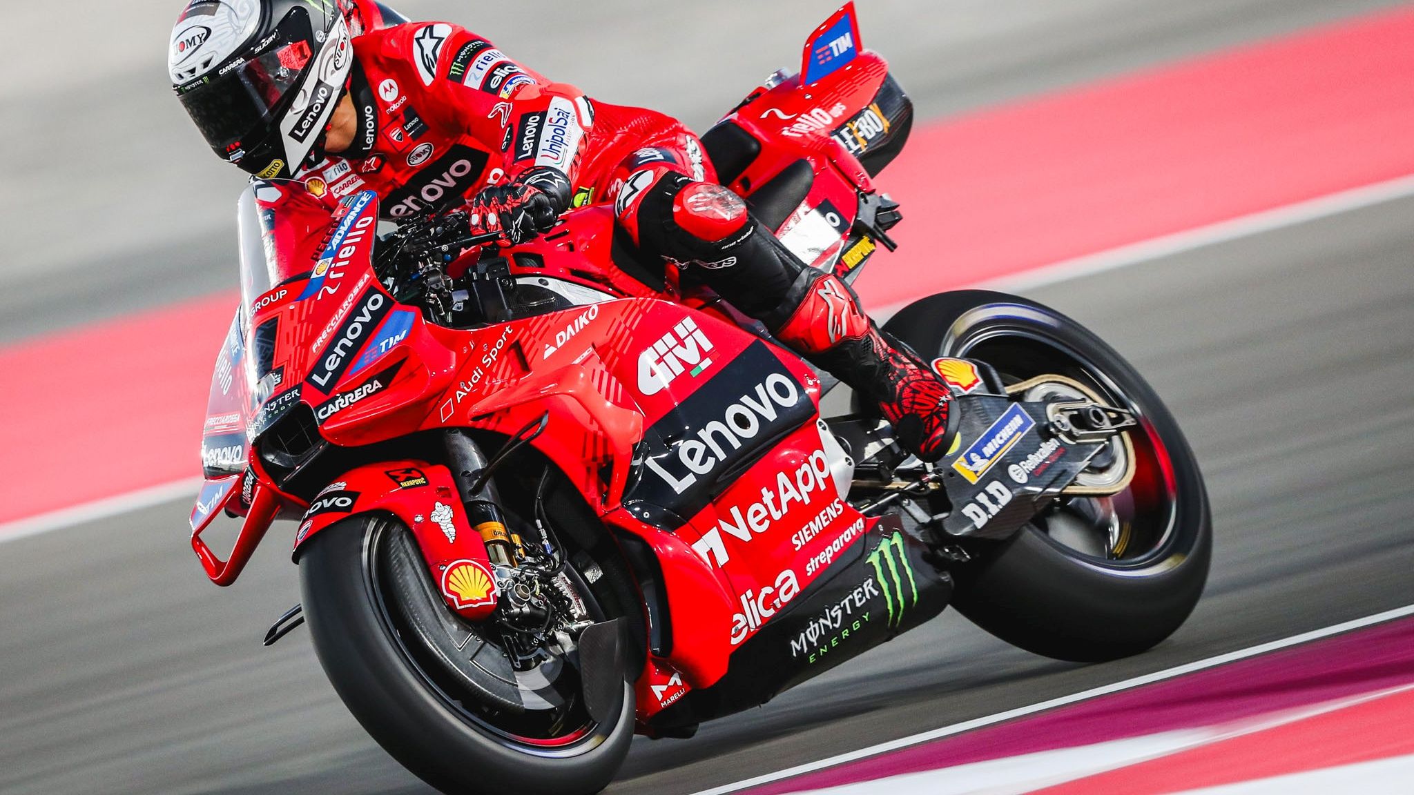 Pecco Bagnaia 3, Ducati Desmosedici GP24, Ducati Lenovo Team, Test Qatar MotoGP 2024