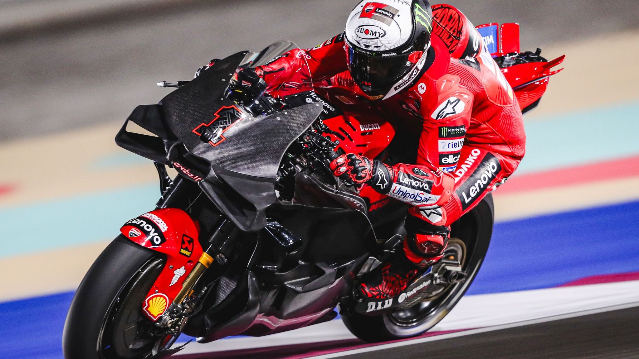 Pecco Bagnaia 4, Ducati Desmosedici GP24, Ducati Lenovo Team, Test Qatar MotoGP 2024