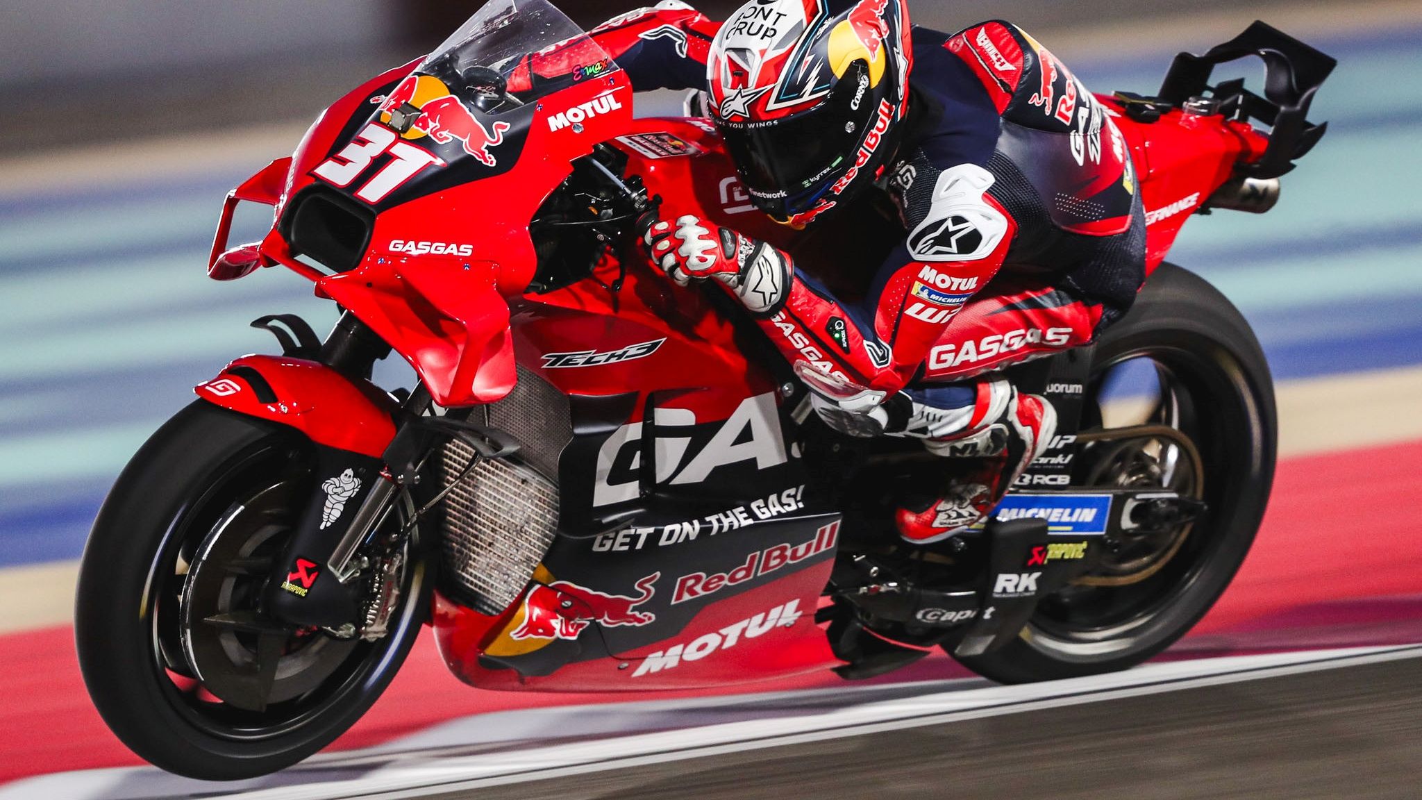 Pedro Acosta 4, KTM RC16, Red Bull GasGas Tech3, Test Qatar MotoGP 2024