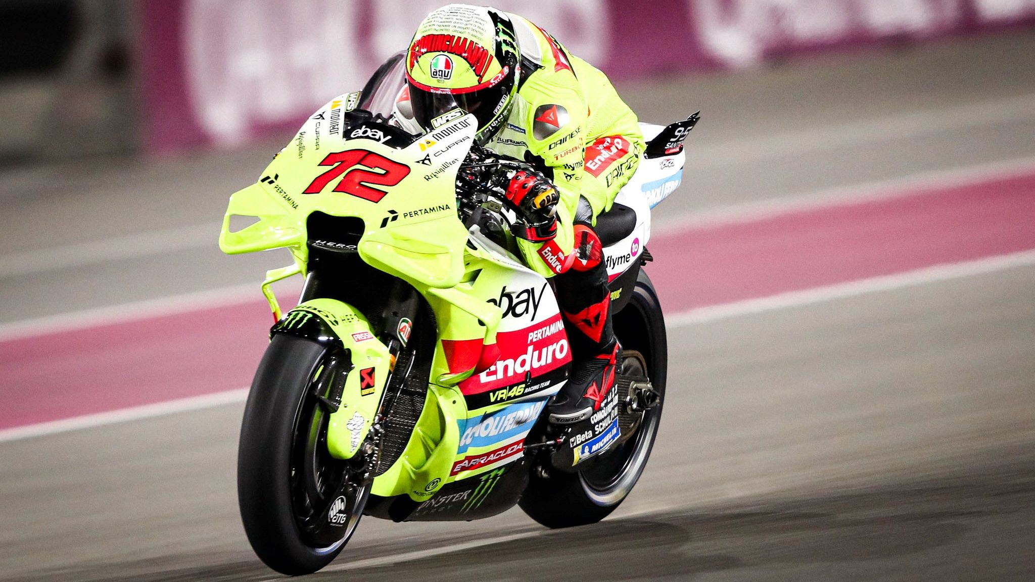 Marco Bezzecchi 3, Ducati Desmosedici GP23, Pertamina Enduro VR46 Racing Team, Test Qatar MotoGP 2024