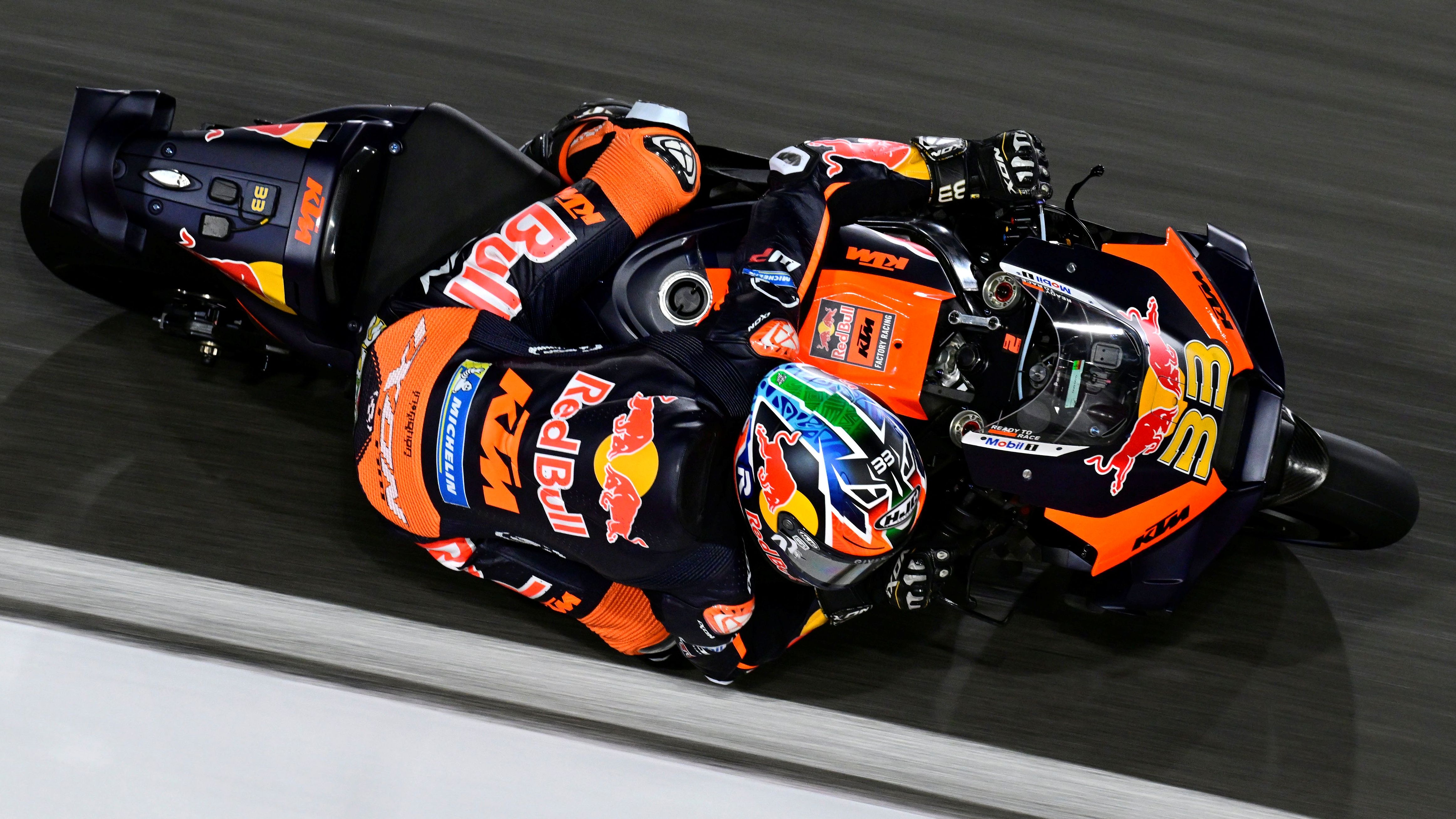 Brad Binder 4, KTM RC16, Red Bull KTM Factory Racing, Test Qatar MotoGP 2024
