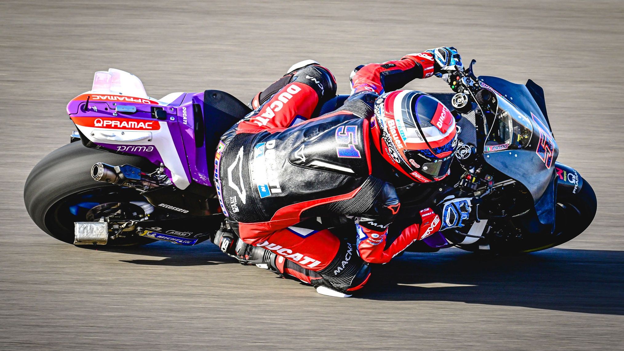 Michele Pirro 4, Ducati Desmosedici GP24, Prima Pramac Racing, Test Qatar MotoGP 2024