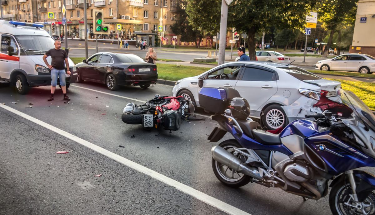 Defensas de una moto