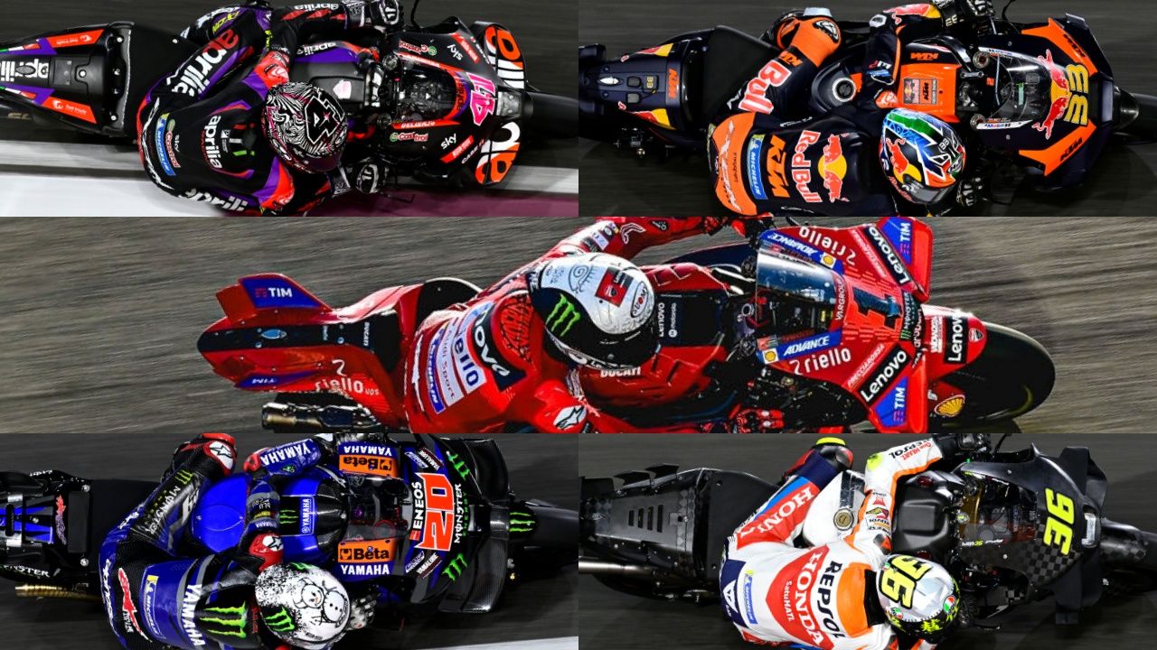 Ducati, Aprilia, KTM, Yamaha y Honda en el test de Qatar de pretemporada MotoGP 2024