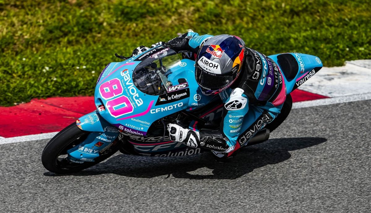 David Alonso durante los pasados test de pretemporada 2024 que celebraron Moto2 y Moto3 en Portimao David Alonso durante los pasados test de pretemporada 2024 que celebraron Moto2 y Moto3 en Portimao