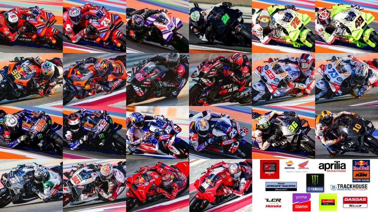Los 22 pilotos de MotoGP 2024