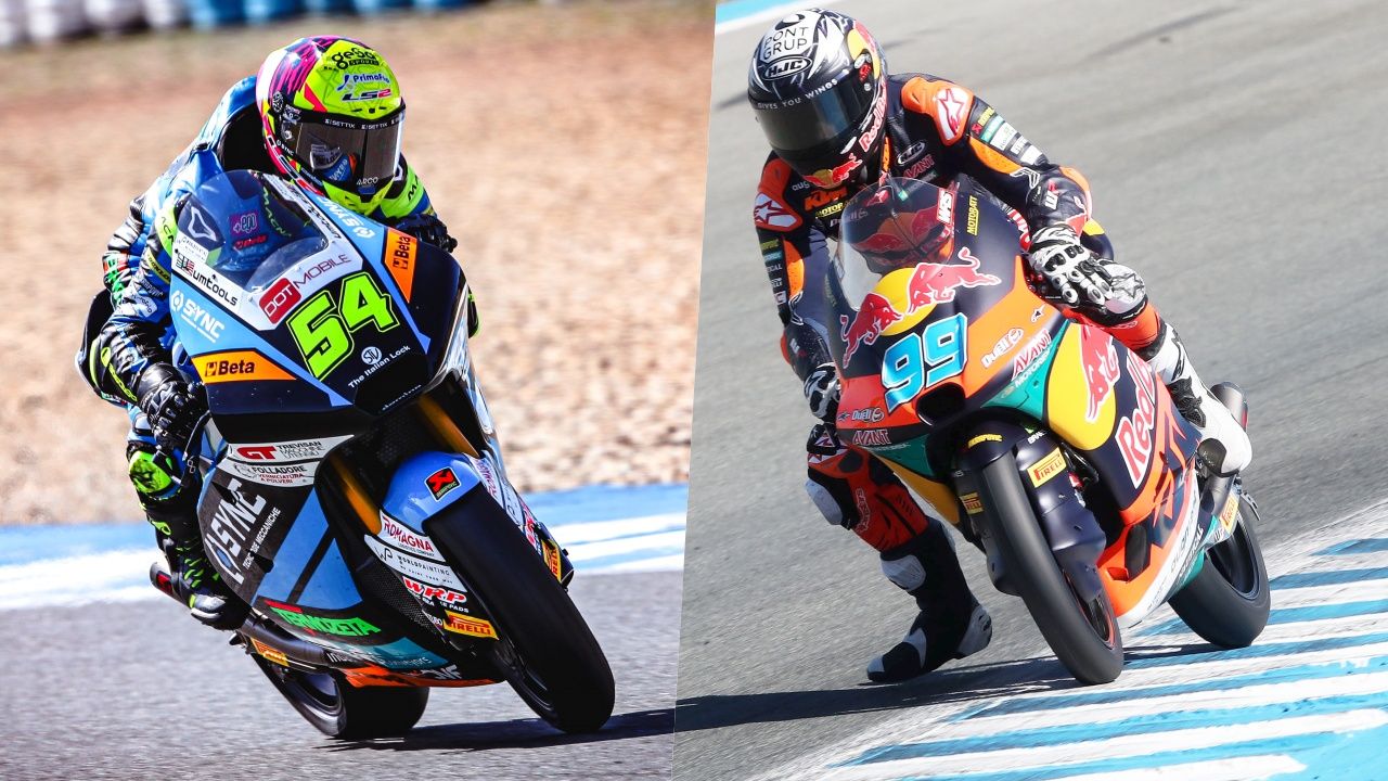 Fermín Aldeguer y José Antonio Rueda han sido los más rápidos de Moto2 y Moto3 en el Test Jerez 2024