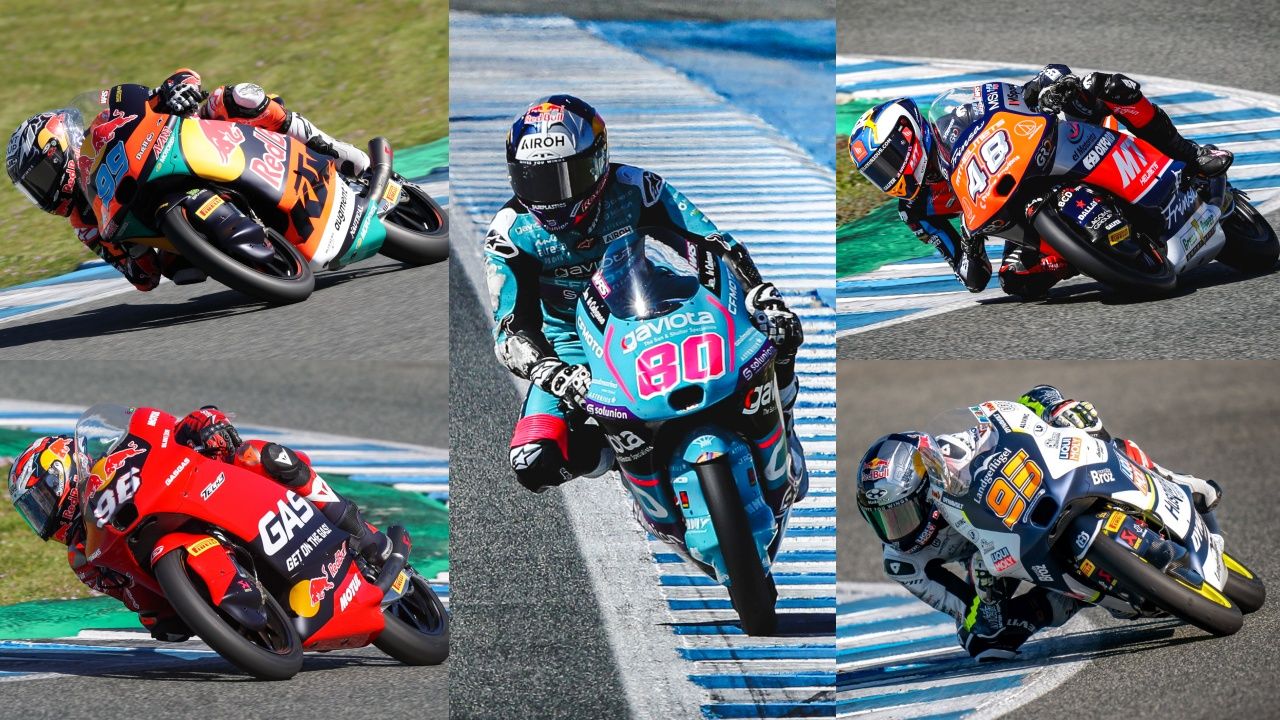 David Alonso, José Antonio Rueda, Iván Ortolá, Dani Holgado y Collin Veijer son algunos de los favoritos al Mundial de Moto3 2024