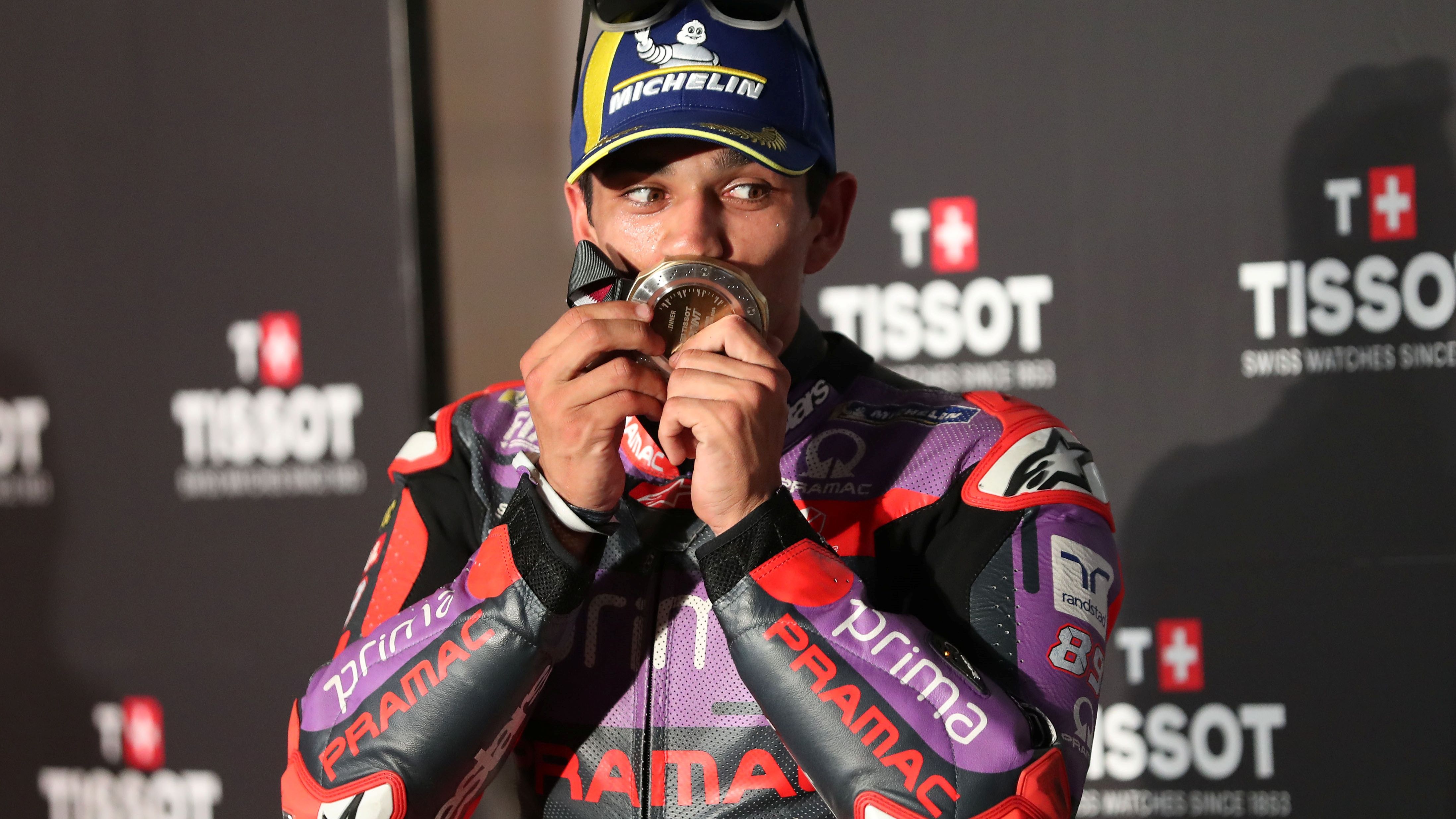 Jorge Martín celebra su victoria en el Sprint de Qatar MotoGP 2024