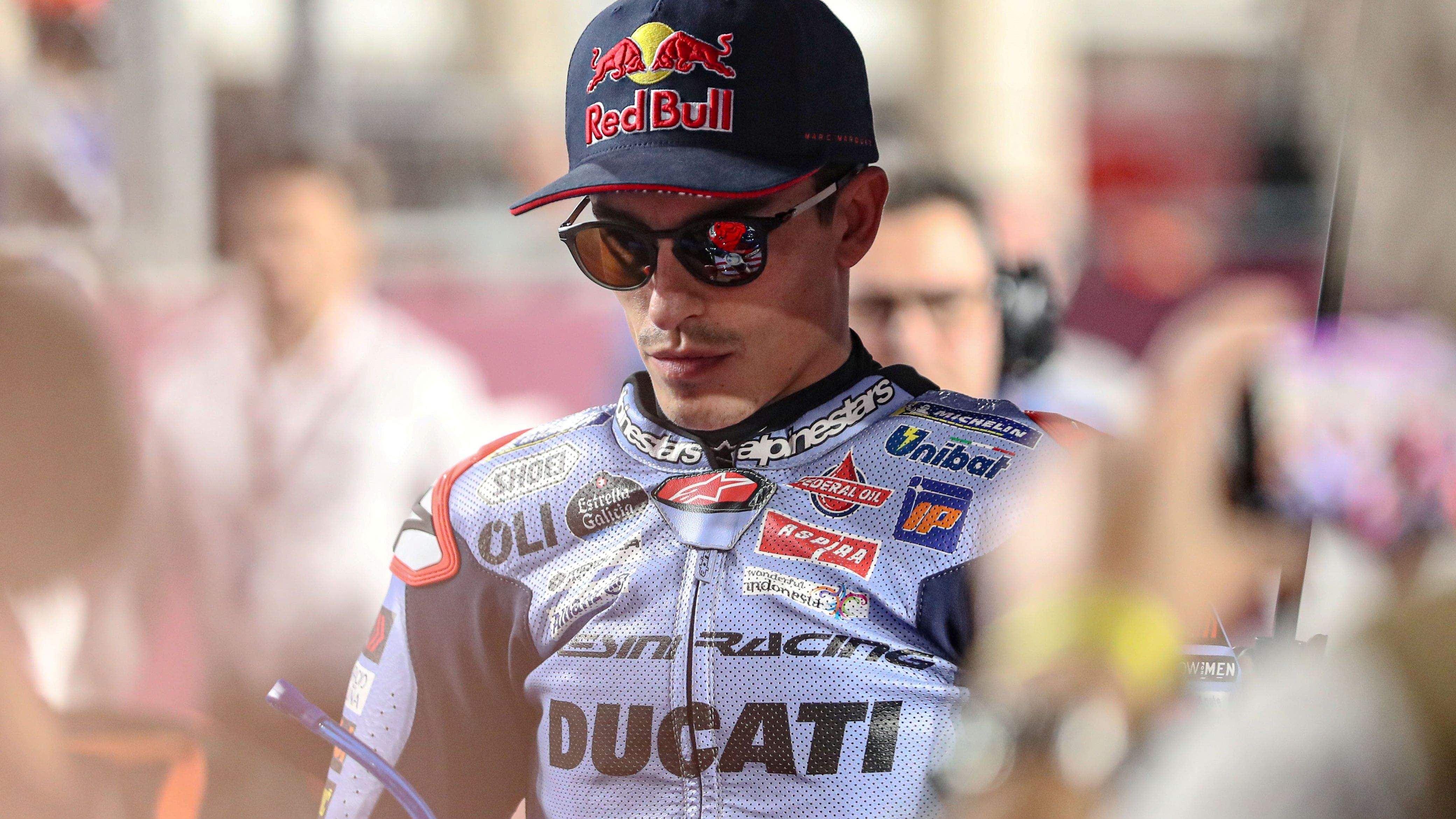 Marc Márquez antes de salir al Sprint del GP de Qatar de MotoGP 2024