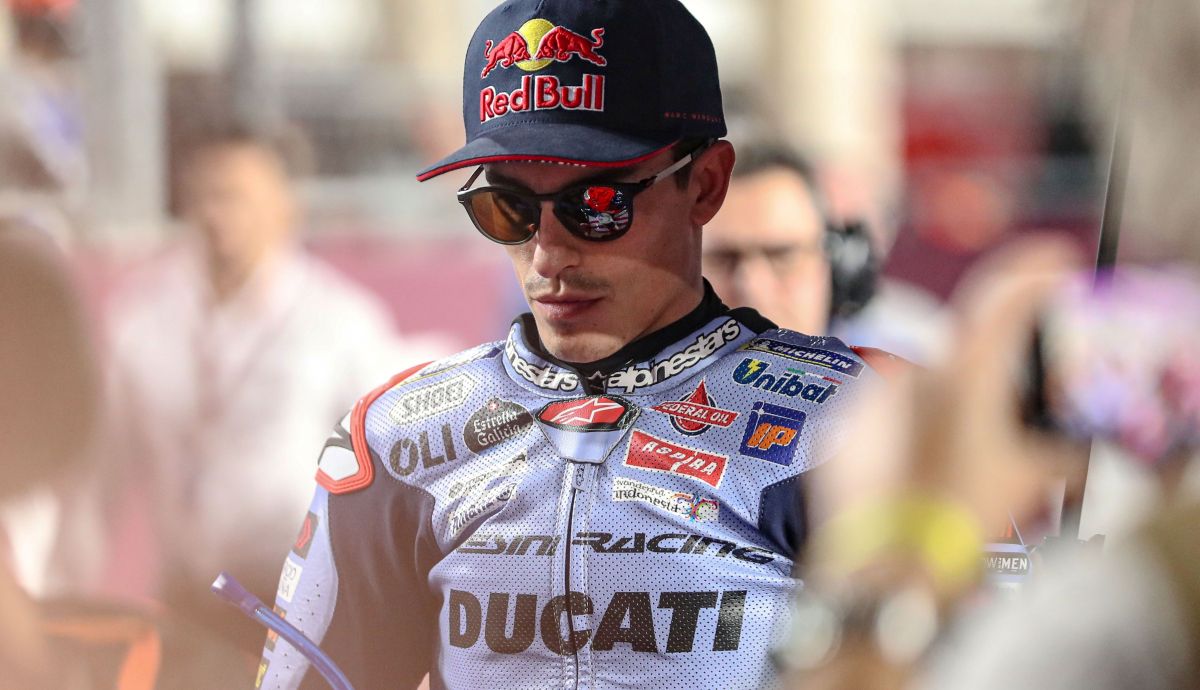 Marc Márquez antes de salir al Sprint del GP de Qatar de MotoGP 2024 Marc Márquez antes de salir al Sprint del GP de Qatar de MotoGP 2024