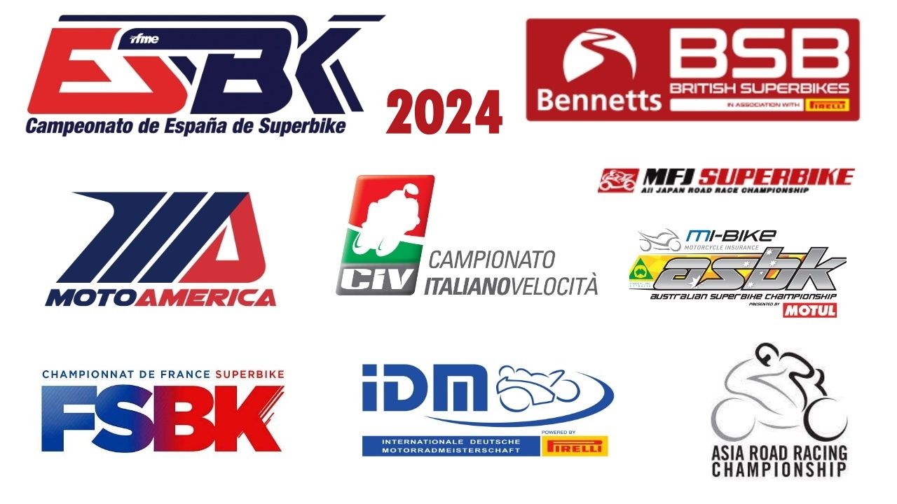 Calendarios 2024 ESBK, BSB, MotoAmerica, CIV, All Japan, IDM, FSBK, ASBK y ARRC