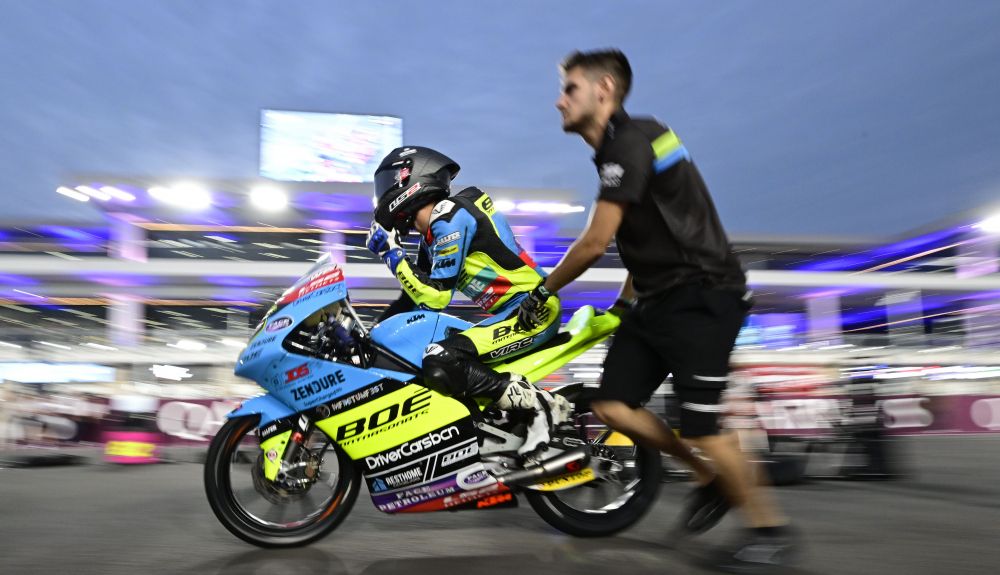 Con BOE hizo quinto en el GP de Qatar de 2023. Con BOE hizo quinto en el GP de Qatar de 2023.