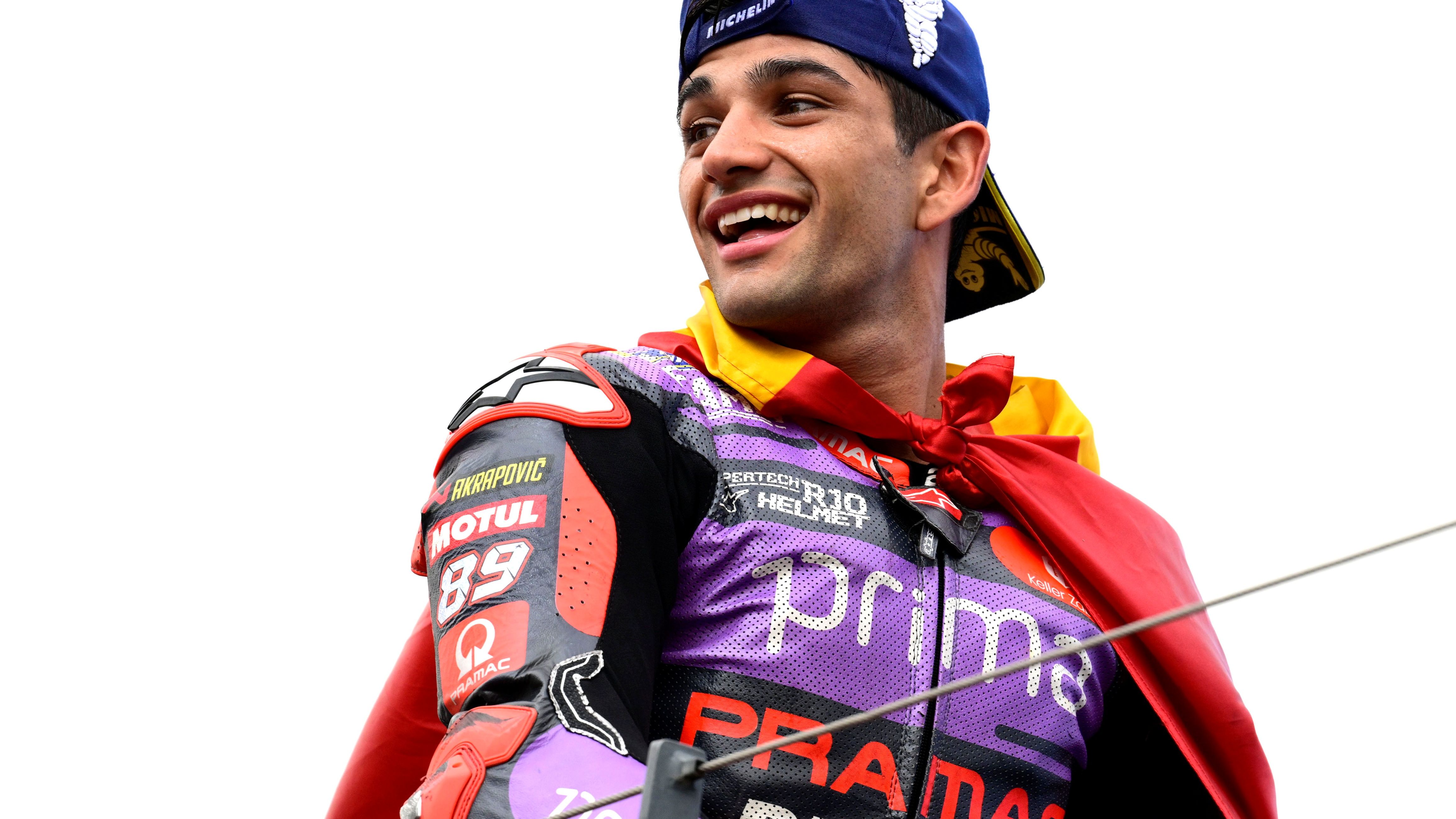 Jorge Martín celebra su victoria en el GP de Portugal