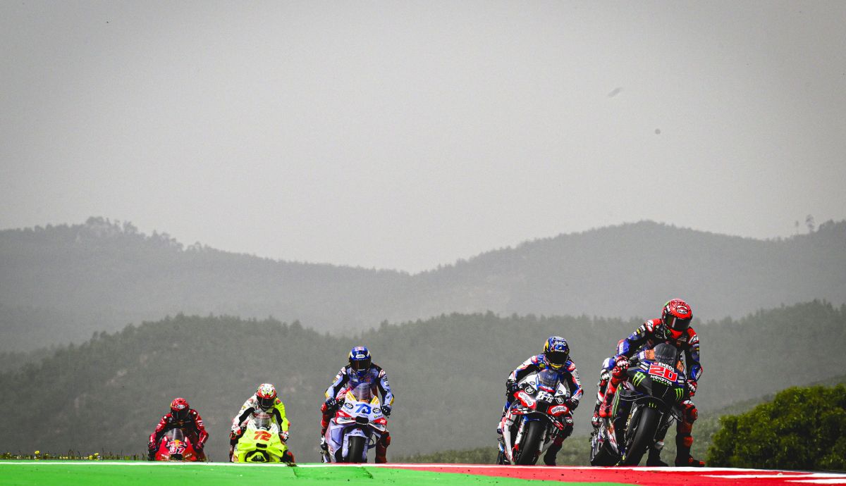 Fabio Quartararo, Miguel Oliveira, Álex Márquez, Marco Bezzecchi y Augusto Fernández, MotoGP Portimao 2024 Fabio Quartararo, Miguel Oliveira, Álex Márquez, Marco Bezzecchi y Augusto Fernández, MotoGP Portimao 2024