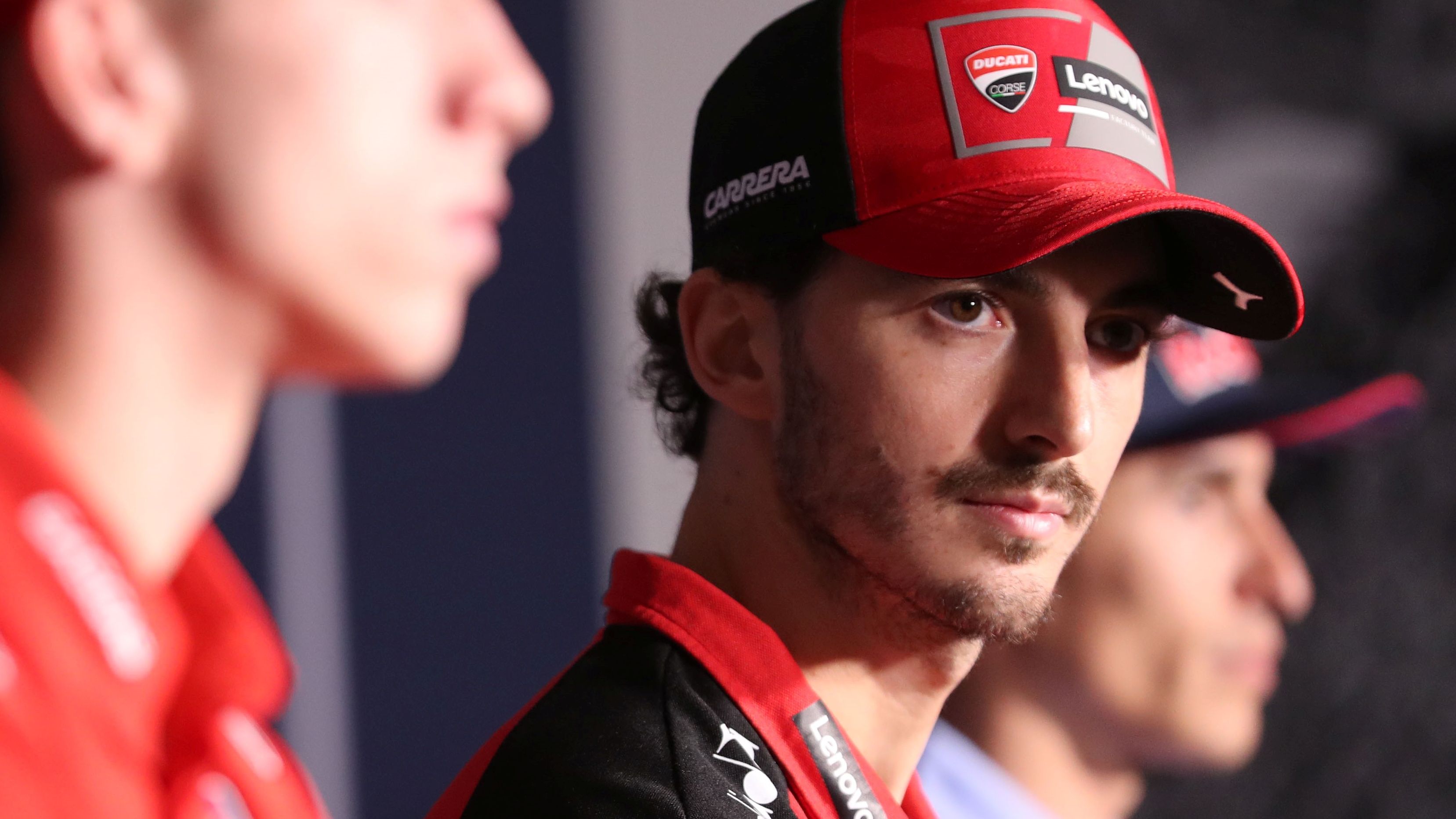 Pecco Bagnaia en la rueda de prensa previa el GP de las Américas de MotoGP 2024