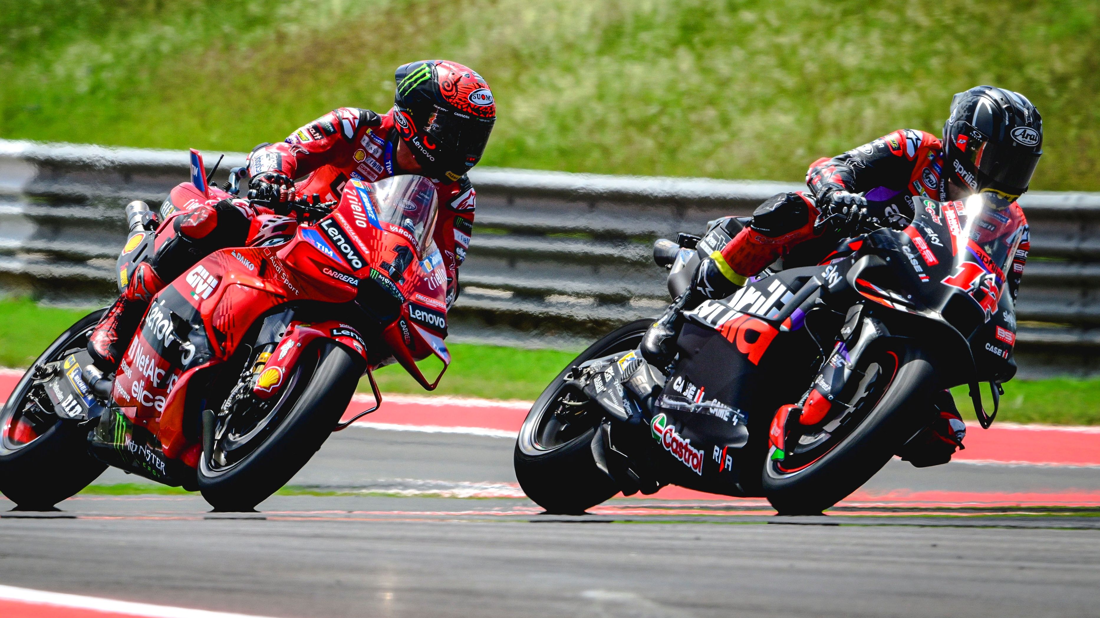 Maverick Viñales supera a Pecco Bagnaia, MotoGP Américas 2024