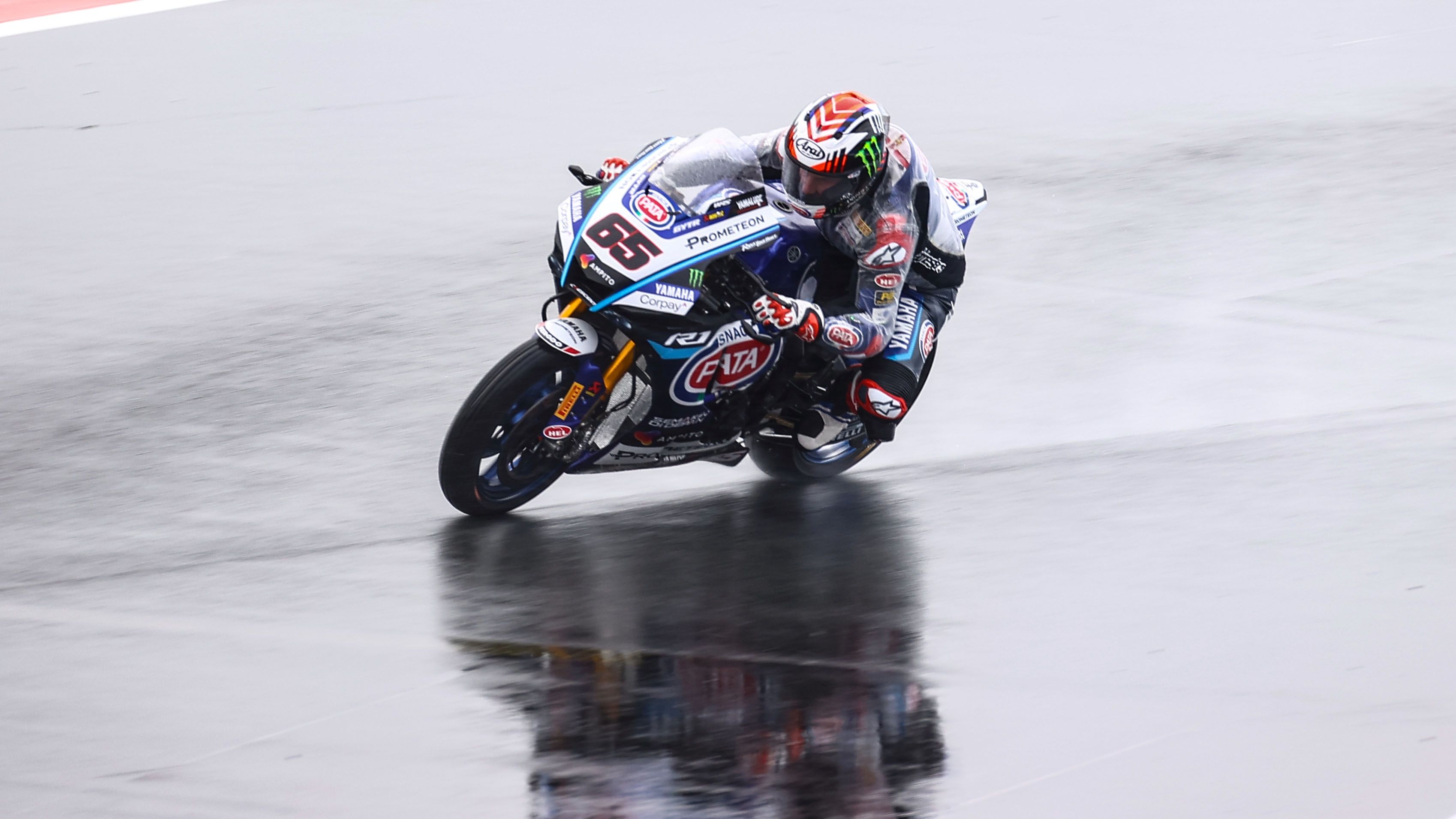 Jonathan Rea ha logrado su primera Superpole con Yamaha sobre el agua de Assen