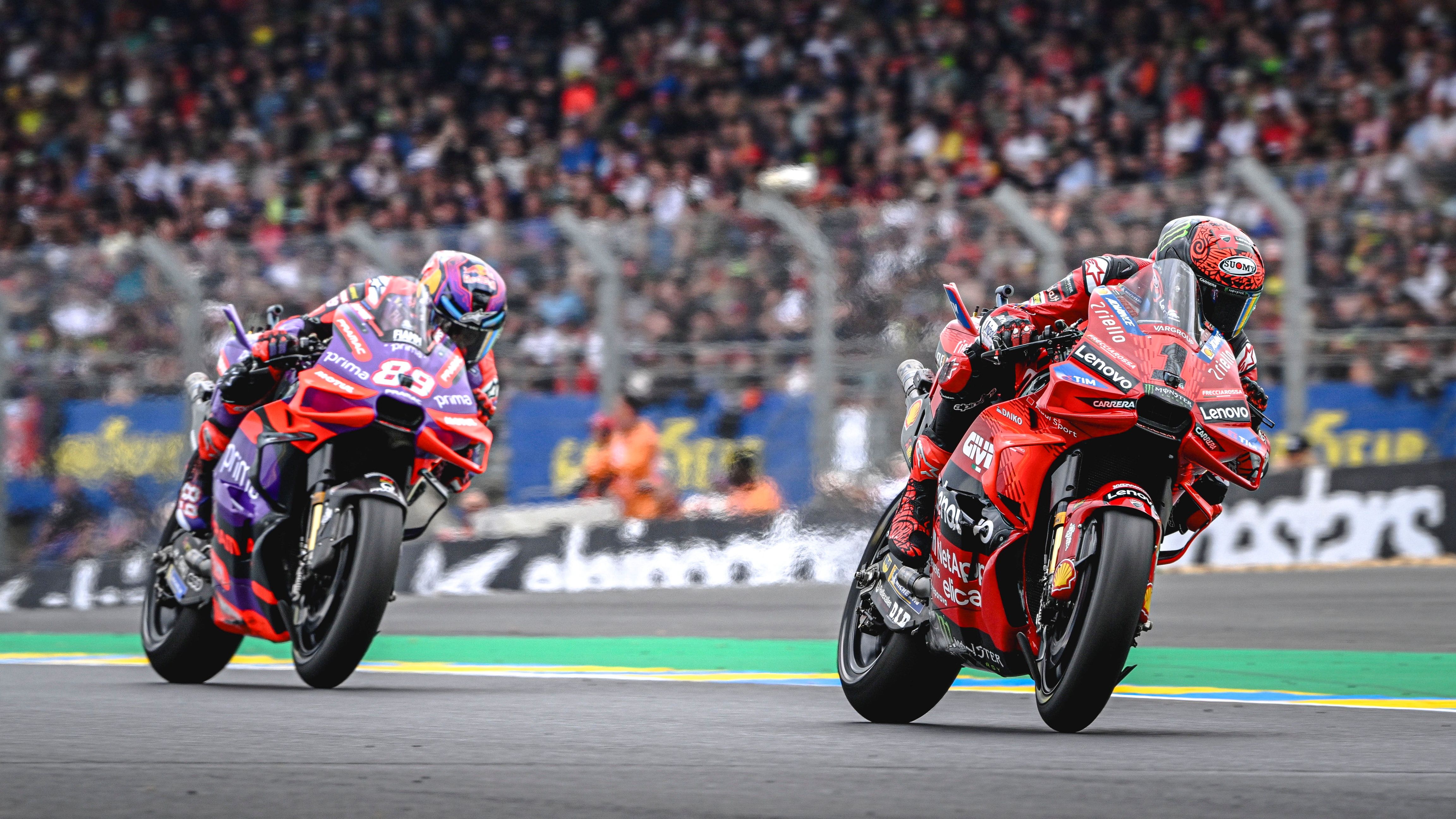 Pecco Bagnaia lidera con Jorge Martín pegado, MotoGP Francia 2024