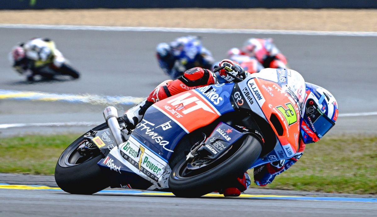 Sergio García muy lejos de sus rivales, Moto2 Francia 2024 Sergio García muy lejos de sus rivales, Moto2 Francia 2024