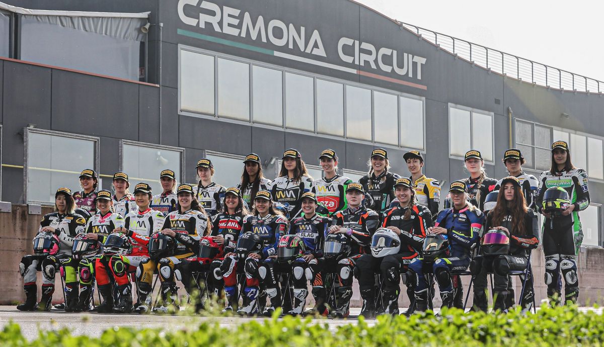 Las pilotos del WorldWCR 2024 participantes en el test de Cremona