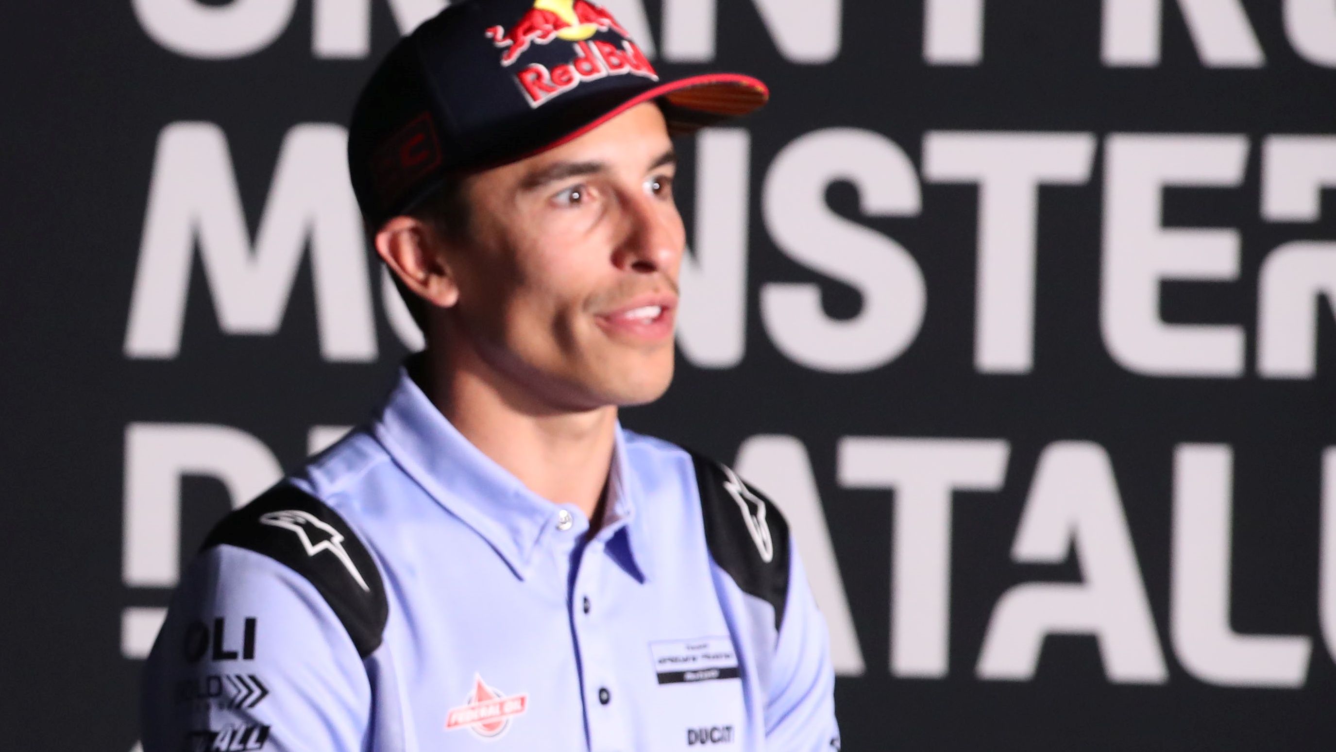 Marc Márquez durante la previa del GP de Catalunya