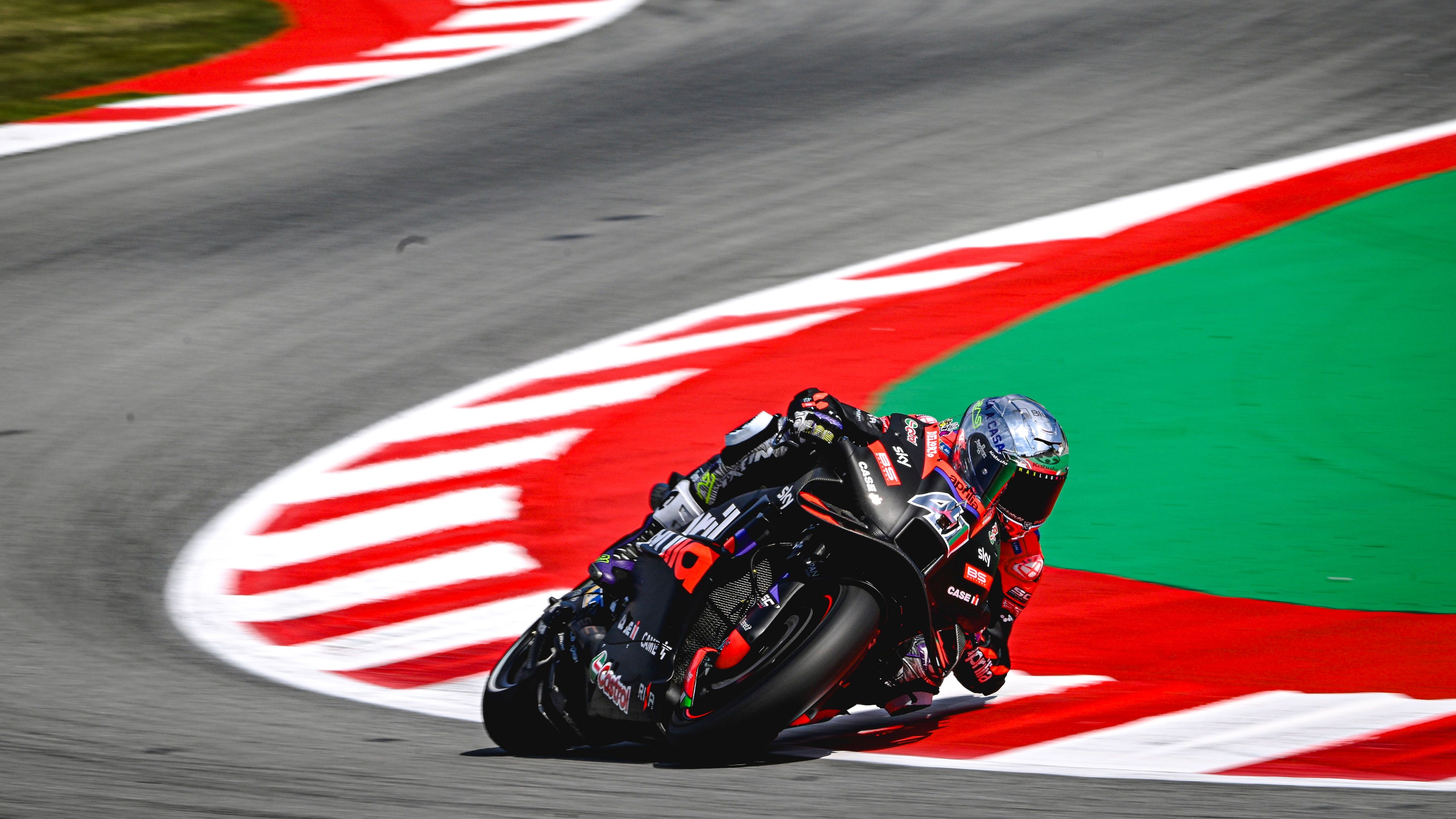 Aleix Espargaró ha liderado el viernes en el Circuit de Barcelona Catalunya tras el anuncio de su próxima retirada