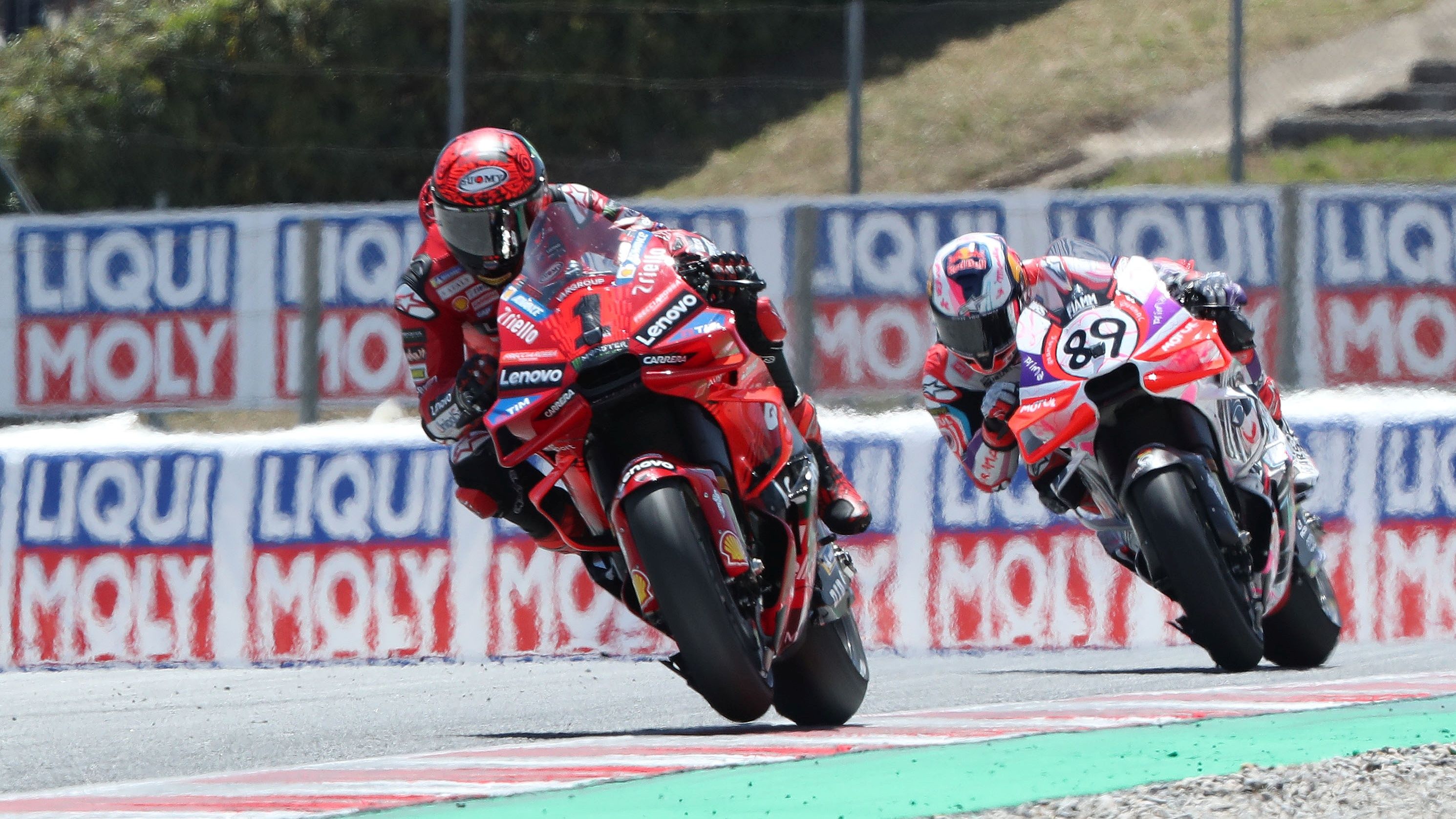 Pecco Bagnaia y Jorge Martín salen segundo y primero de la general de MotoGP 2024 tras Catalunya
