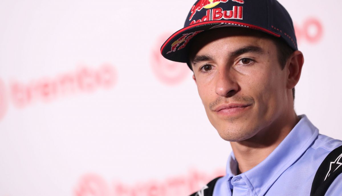 Marc Márquez en la rueda de prensa previa del GP de Italia de MotoGP 2024 en Mugello Marc Márquez en la rueda de prensa previa del GP de Italia de MotoGP 2024 en Mugello