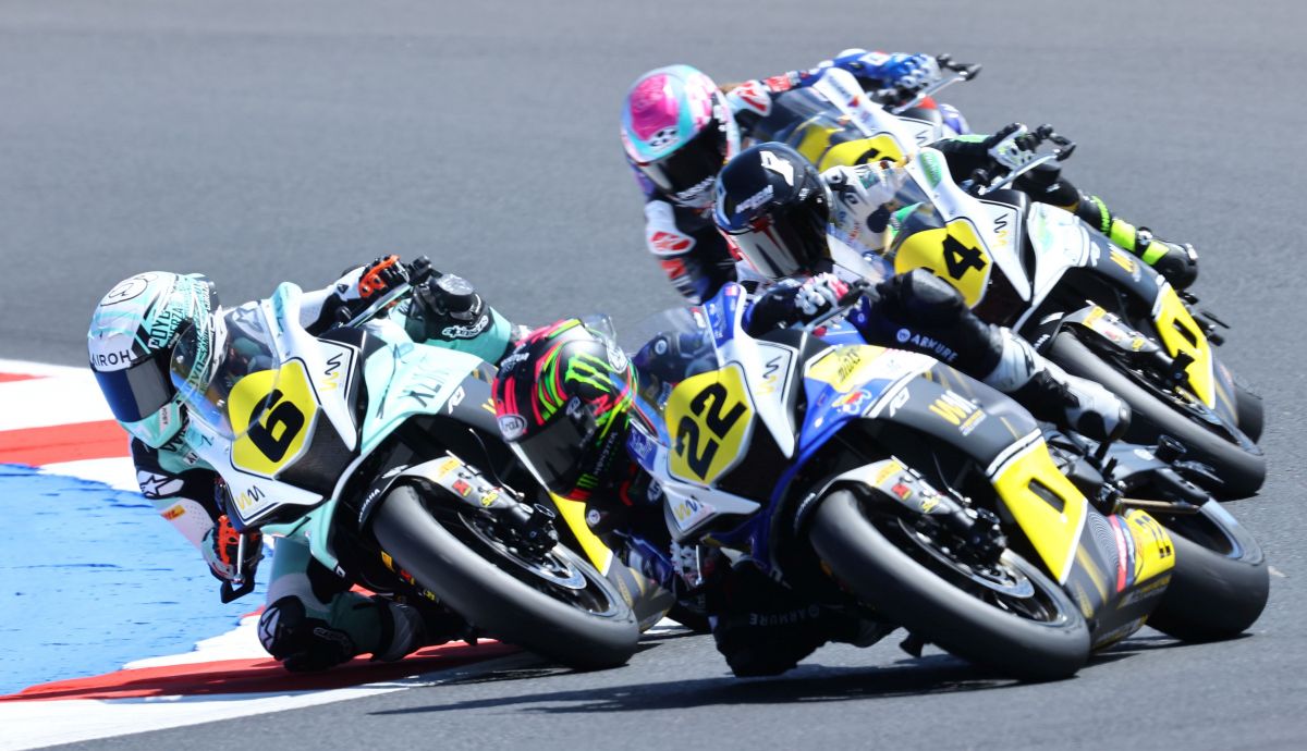María Herrera, Ana Carrasco, Sara Sánchez y Beatriz Neila en Misano María Herrera, Ana Carrasco, Sara Sánchez y Beatriz Neila en Misano
