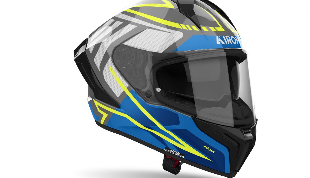 AIROH Matryx Rider Blue Gloss A