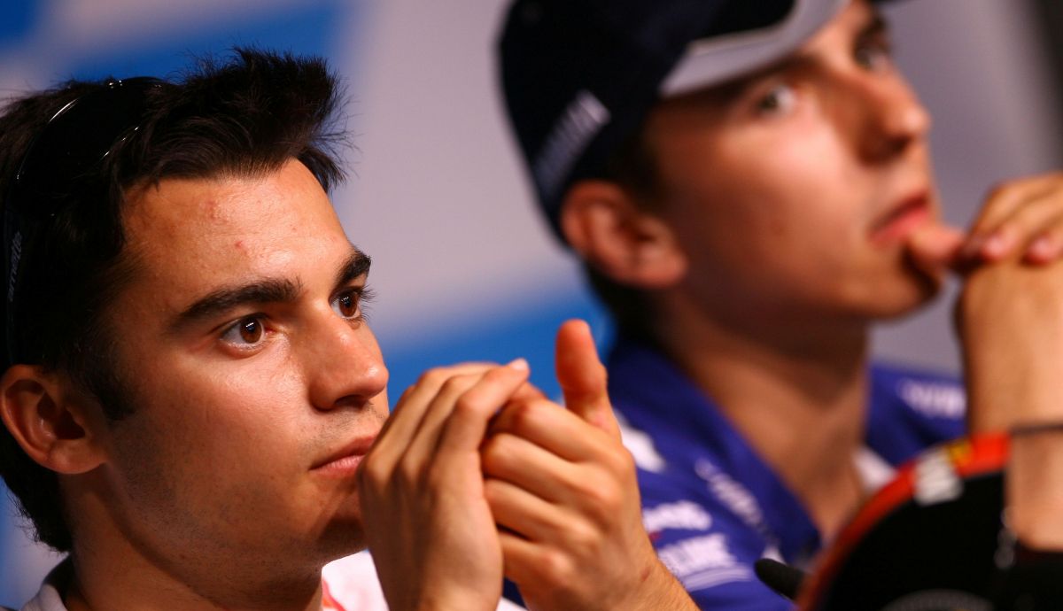 Dani Pedrosa y Jorge Lorenzo en 2008 Dani Pedrosa y Jorge Lorenzo en 2008
