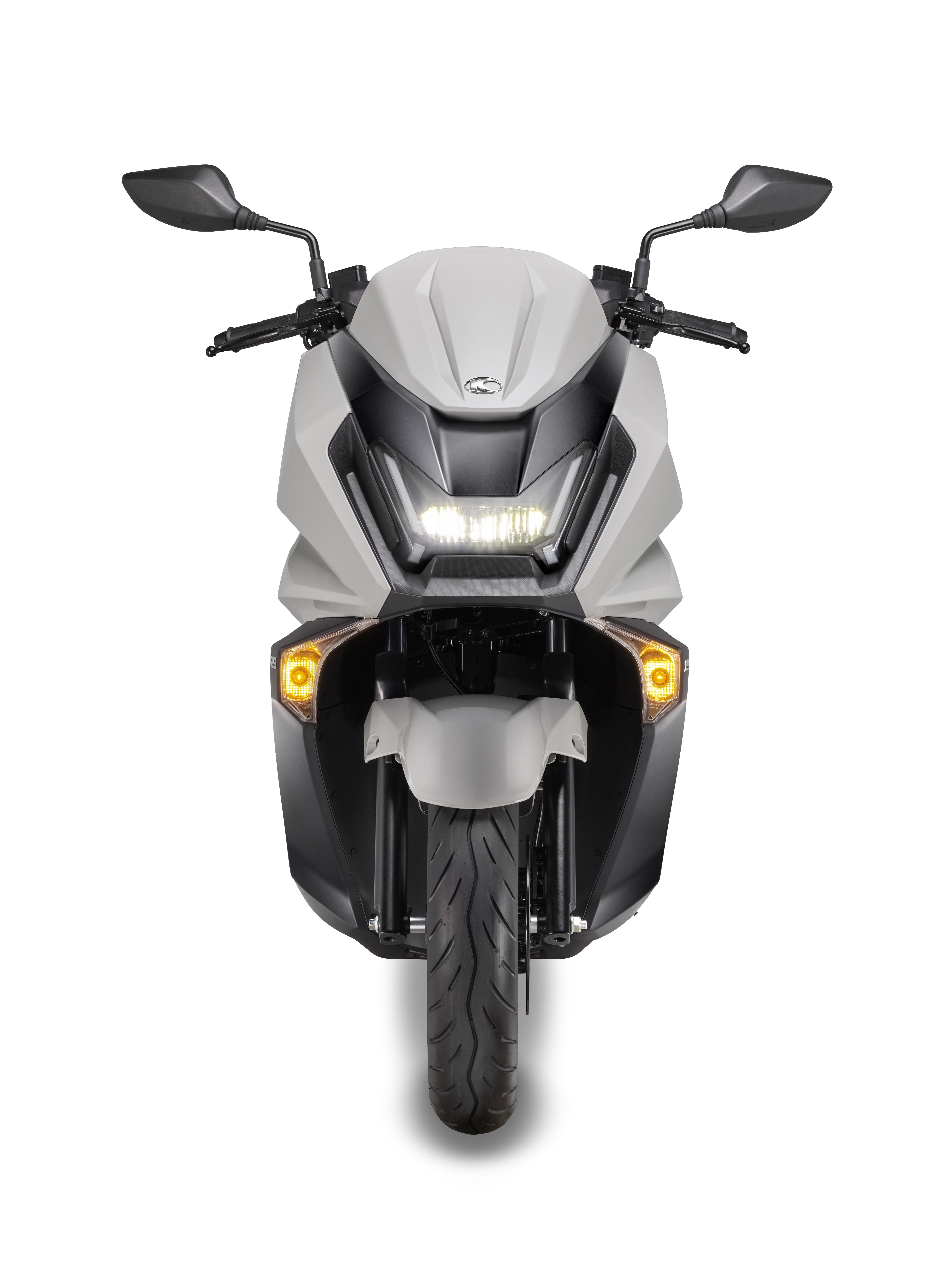 Kymco Sky Town ABS Gris Frontal con luces