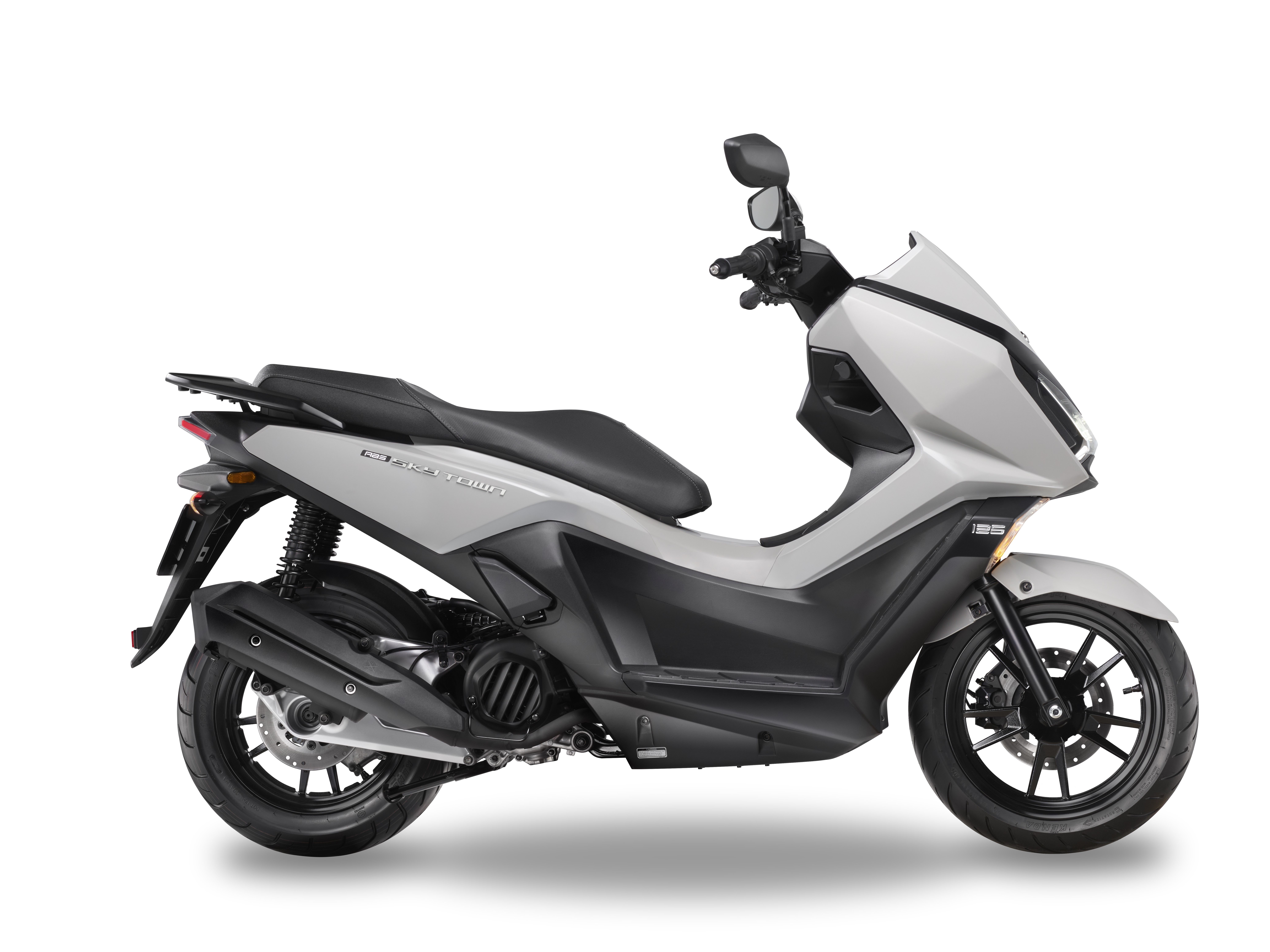 Kymco Sky Town ABS Gris lateral dcho sin maleta con luces
