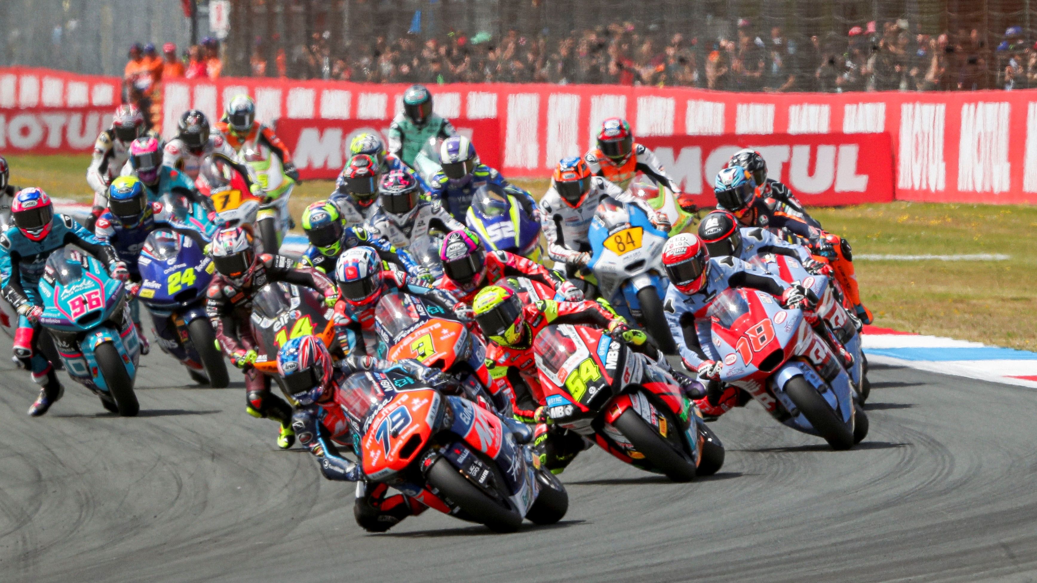Ai Ogura comanda en la arrancada ante Fermín Aldeguer y Sergio García, Moto2 Assen 2024