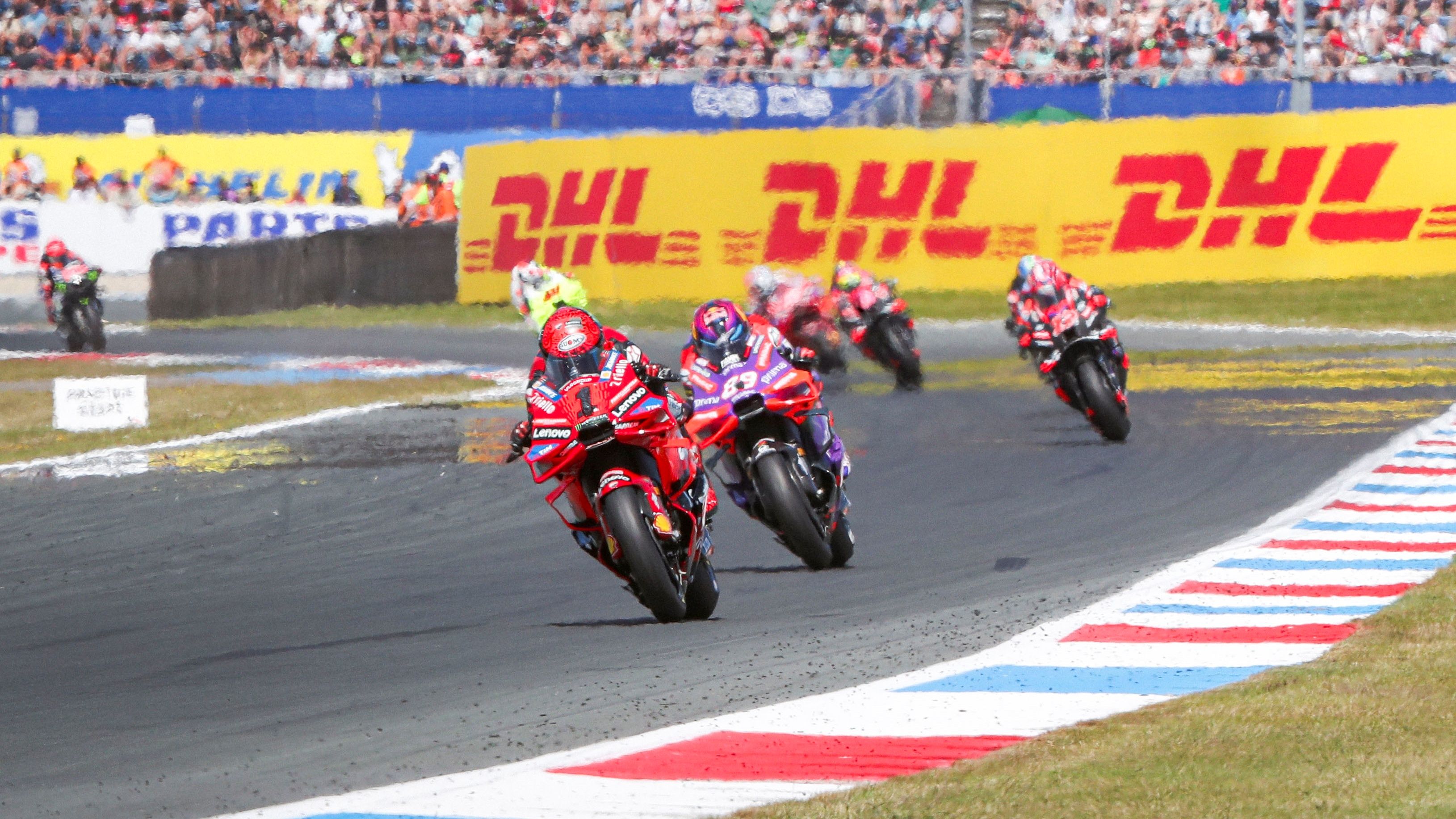 Pecco Bagnaia y Jorge Martín ponen distancia con Maverick Viñales, MotoGP Assen 2024