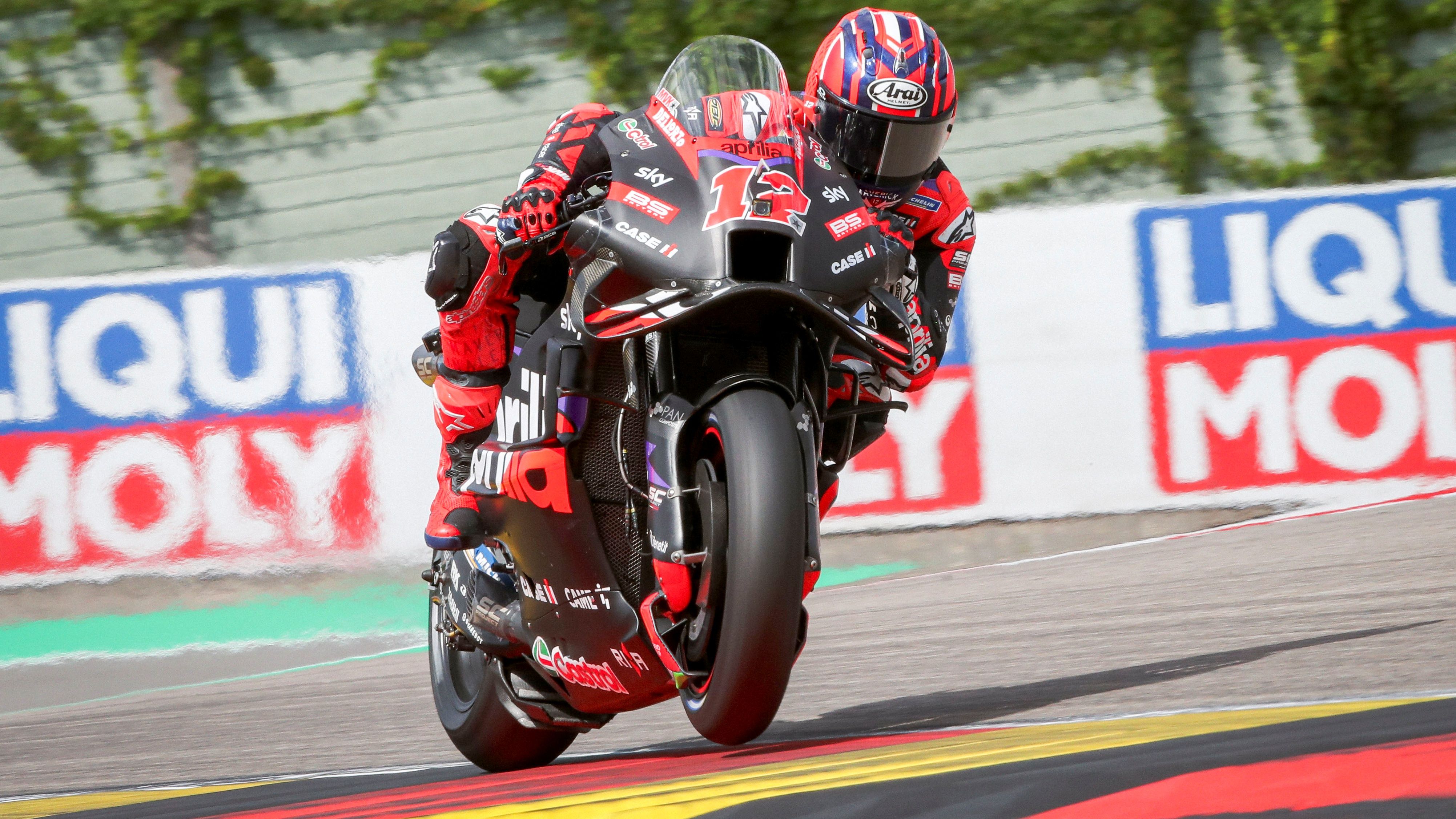 Maverick Viñales ha sido el más rápido de MotoGP en el viernes en el GP de Alemania