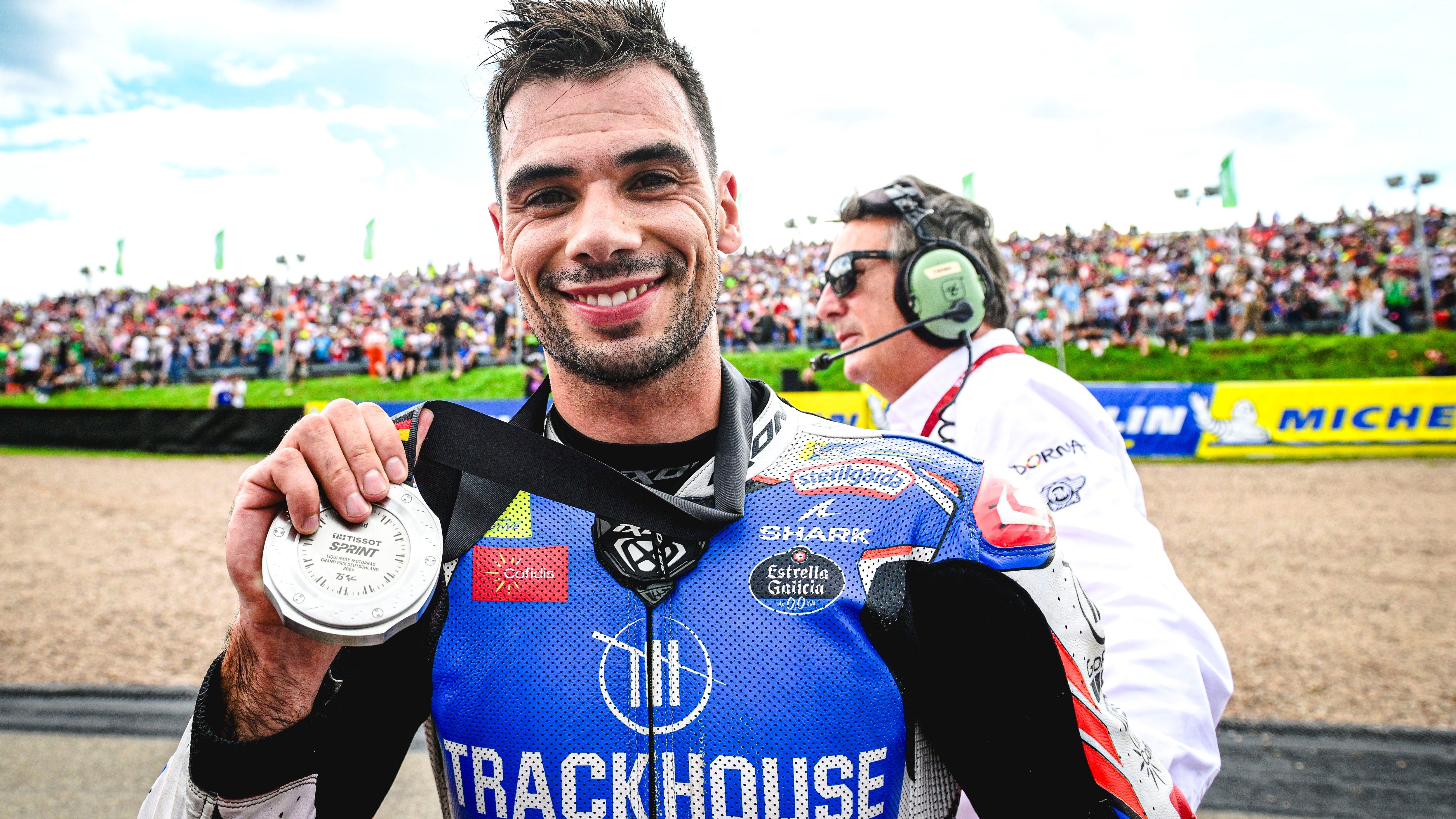 Miguel Oliveira celebra su segundo puesto en el Sprint del GP de Alemania